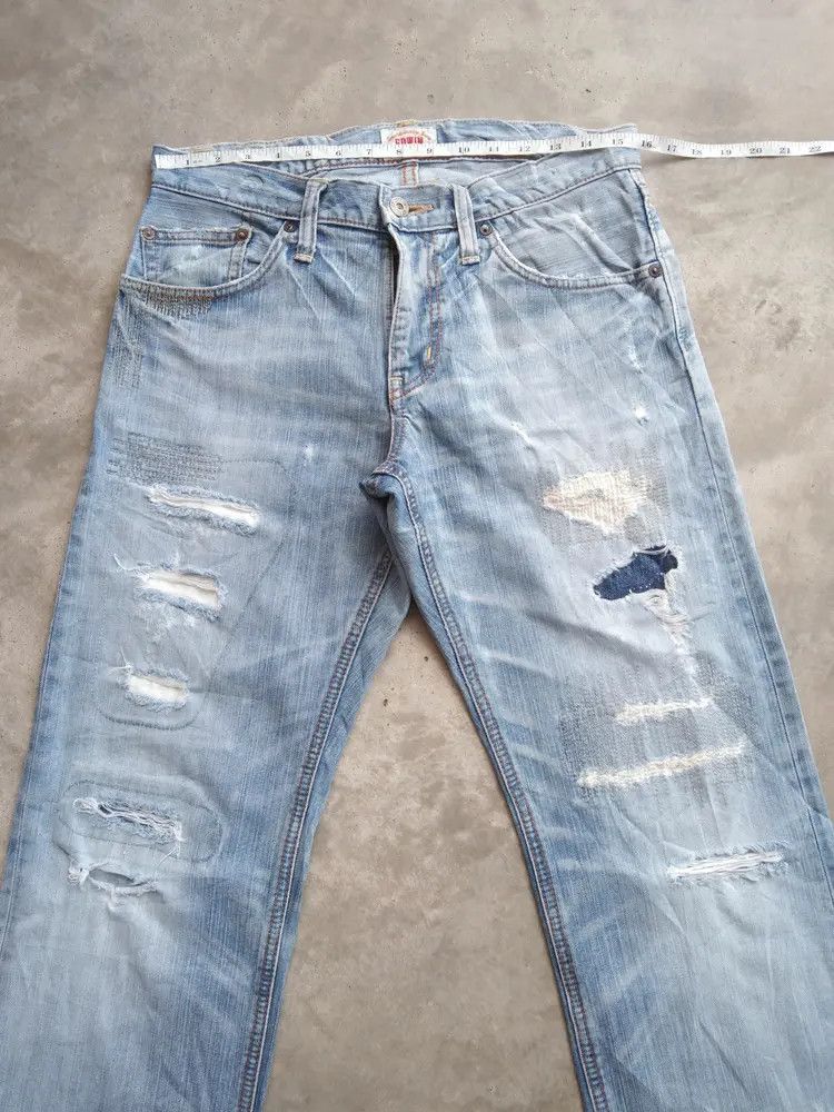 Japanese Brand Vintage Edwin Distressed Jeans 31x29 Size US 31 - 5 Thumbnail