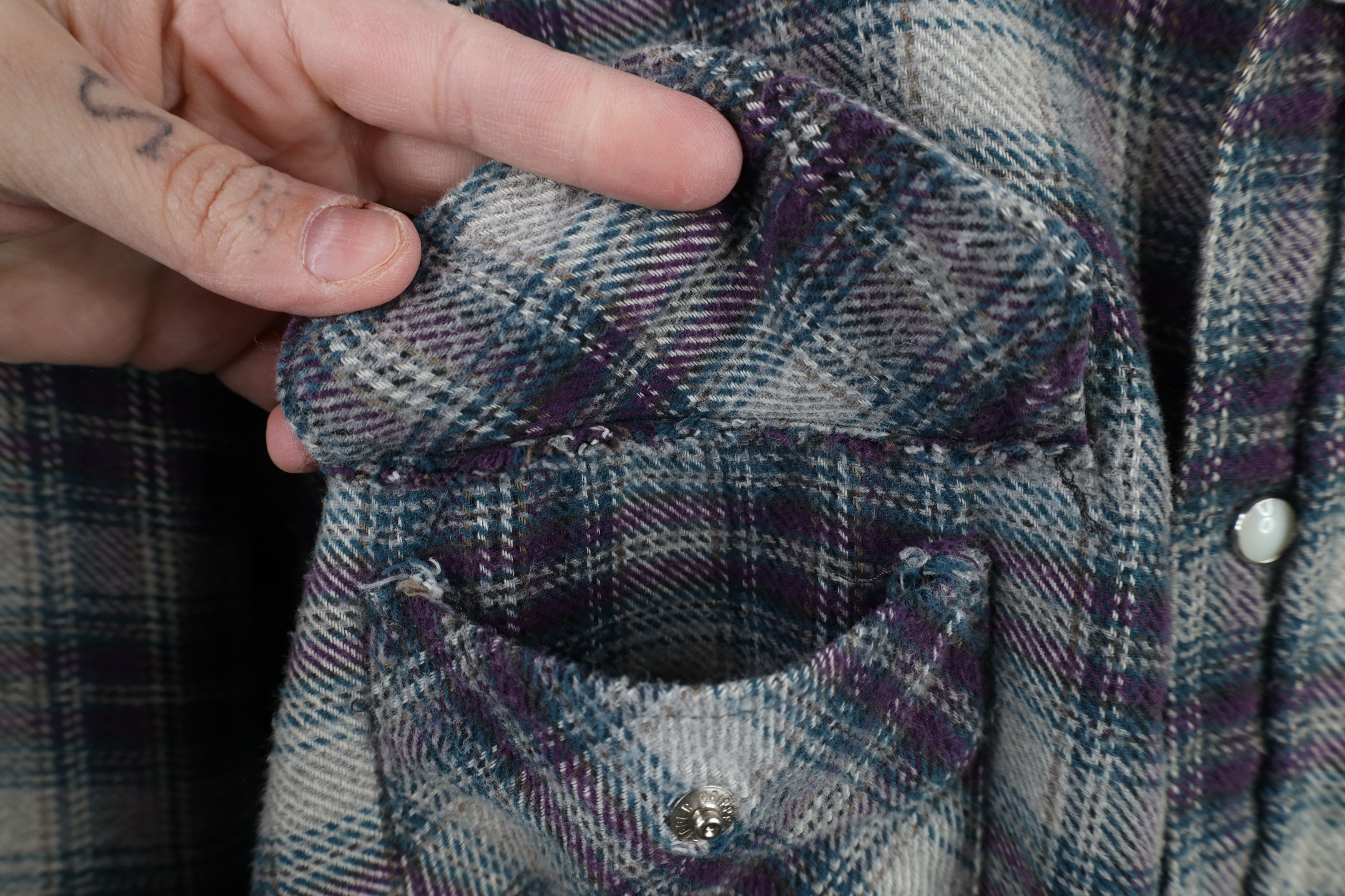 Vintage Vintage 90s Streetwear Western Flannel Button Shirt USA Size US L / EU 52-54 / 3 - 6 Thumbnail