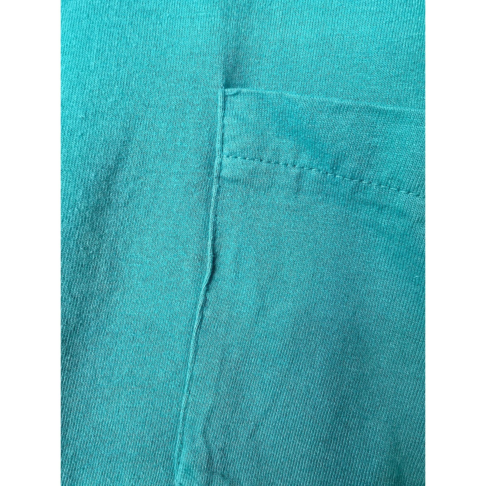 Vintage Vintage Blank Shirt BVD XL Green Teal Plain Pocket Tee 1990s Size US XL / EU 56 / 4 - 5 Thumbnail