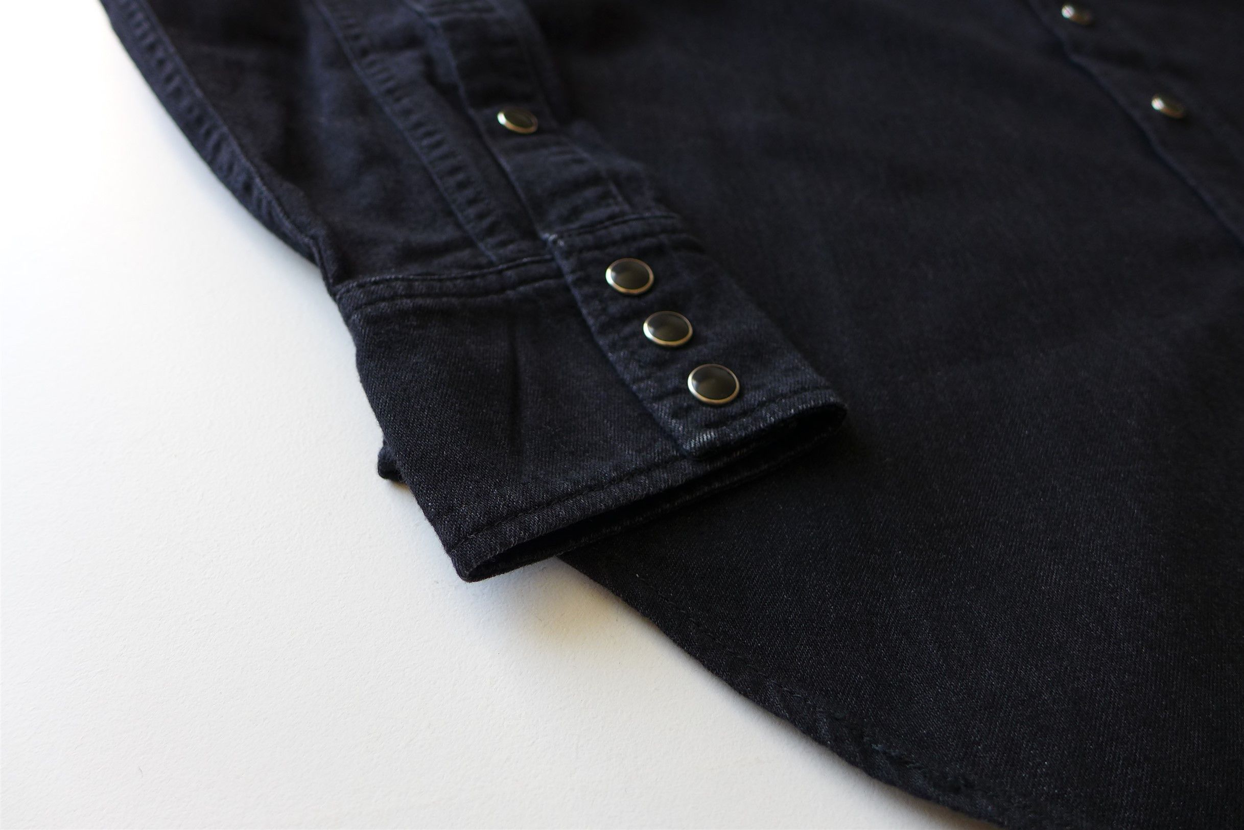 Saint Laurent Paris Saint Laurent Western Shirt - Black Denim Size US S / EU 44-46 / 1 - 13 Thumbnail