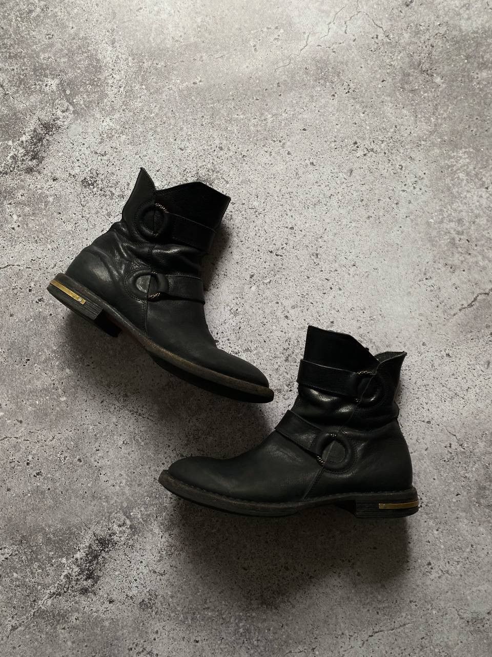 image of Guidi x Moma Vintage Moma Avant Garde Leather Boots in Black, Men's (Size 8)