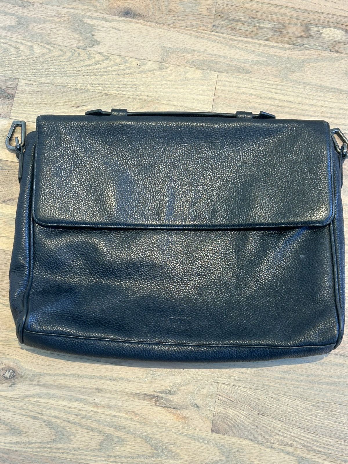 Hugo Boss Hugo Boss Leather Messenger Bag Size ONE SIZE - 1 Thumbnail
