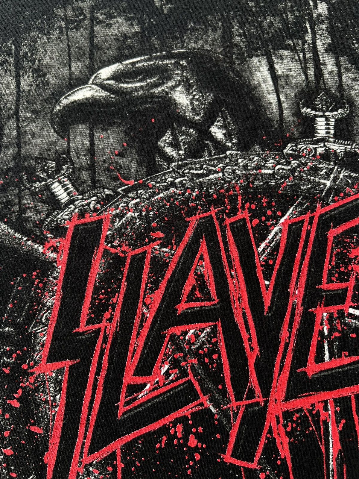 Band Tees Vintage 2017 Slayer Eagle Thrash Metal Band T-shirt Size US S / EU 44-46 / 1 - 4 Thumbnail