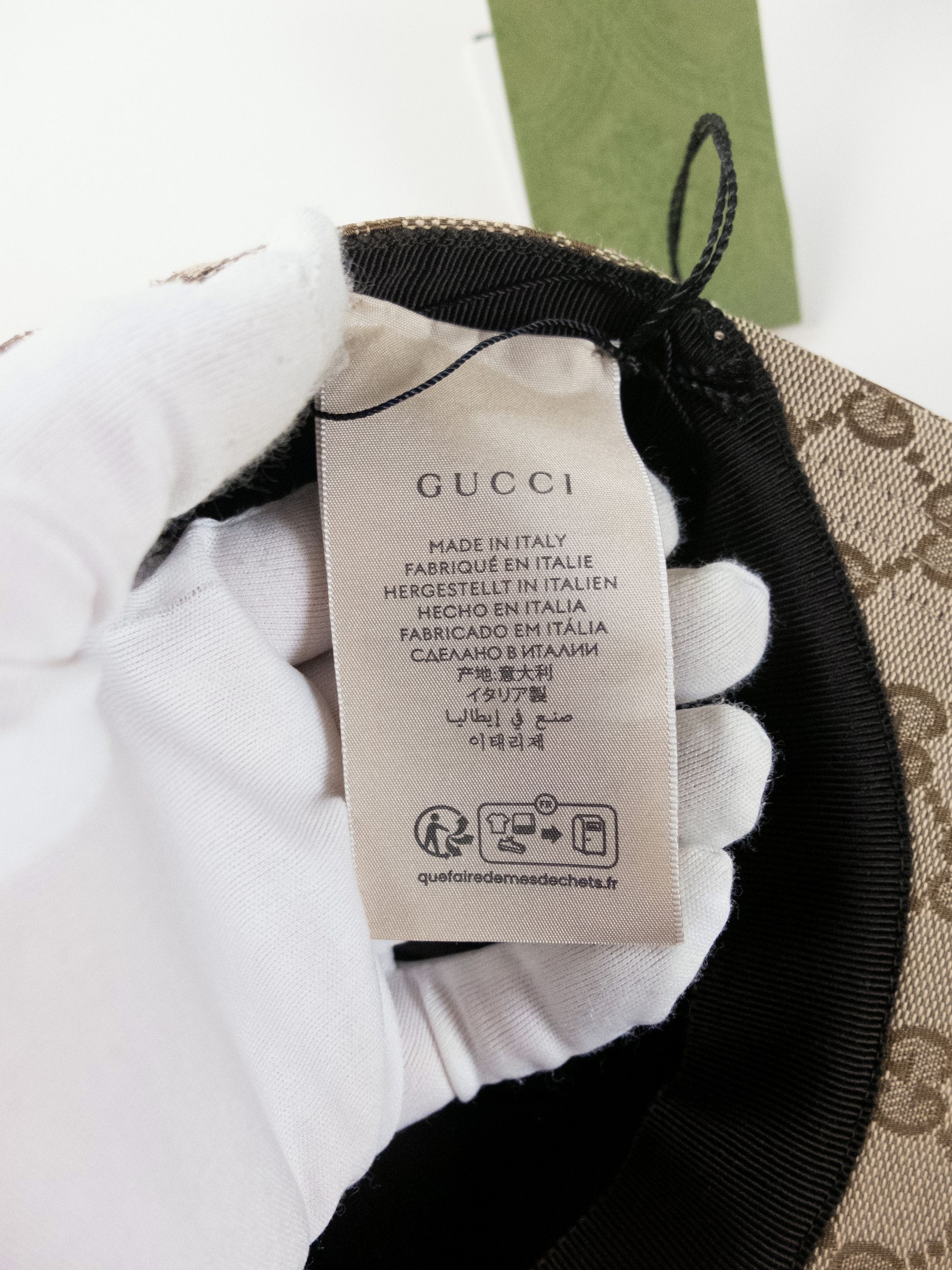 Gucci GUCCI beige GG Web logo canvas baseball cap Medium NWT Size ONE SIZE - 9 Thumbnail