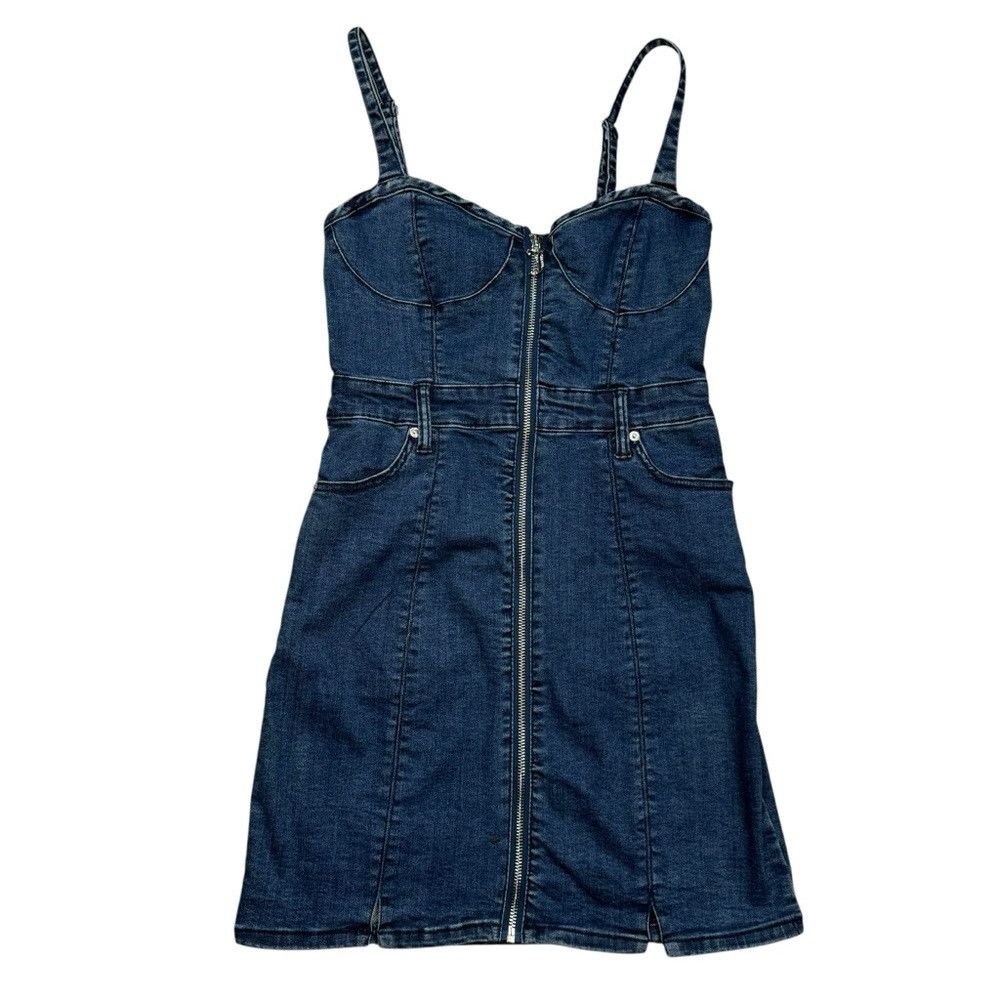Juicy Couture NWT New Juicy Couture Blue Denim Bodycon Sleeveless Mini Dr Size S / US 4 / IT 40 - 5 Thumbnail
