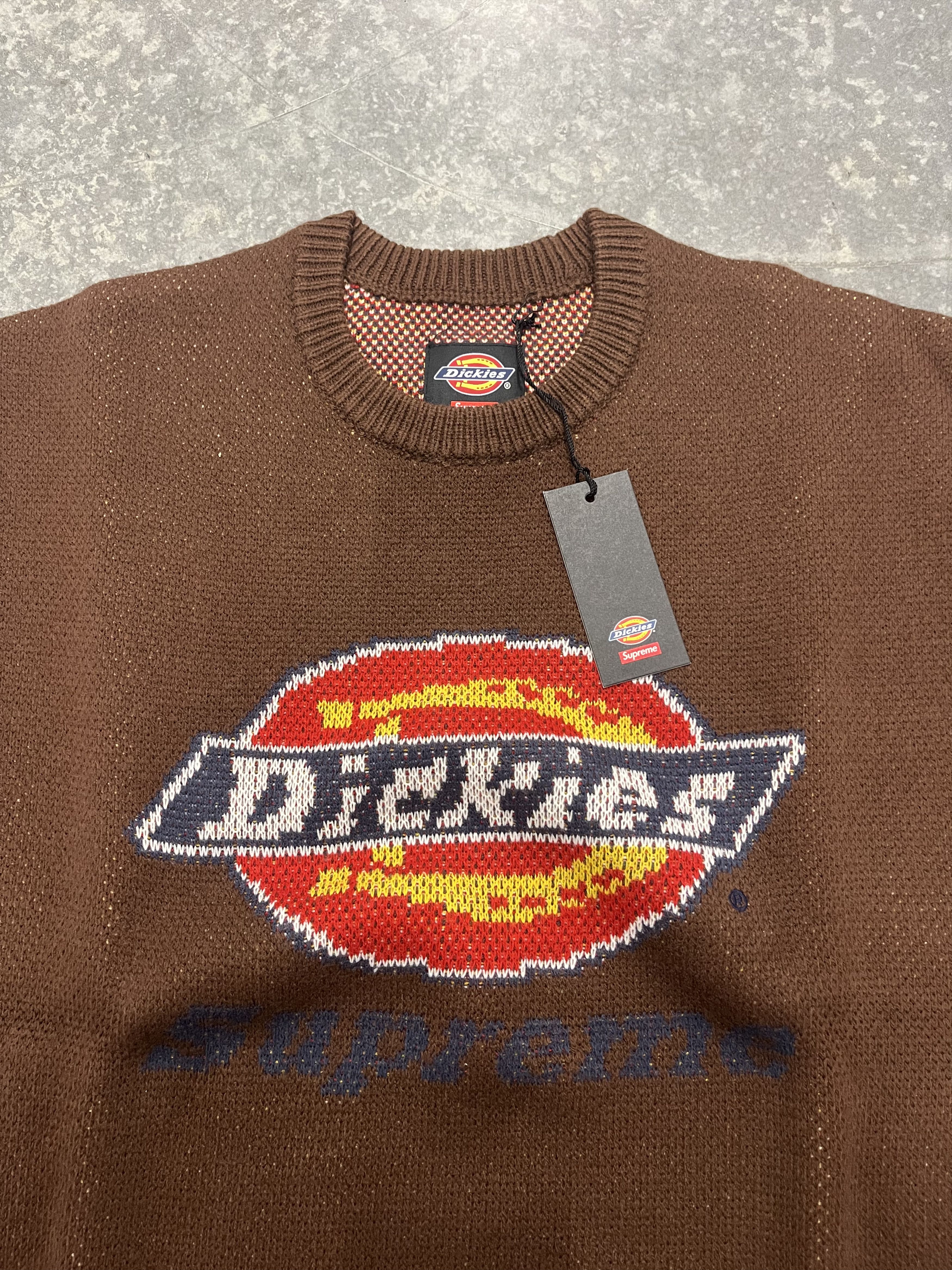 Dickies × Supreme Supreme x Dickies Sweater Brown Sz S Size US S / EU 44-46 / 1 - 3 Thumbnail