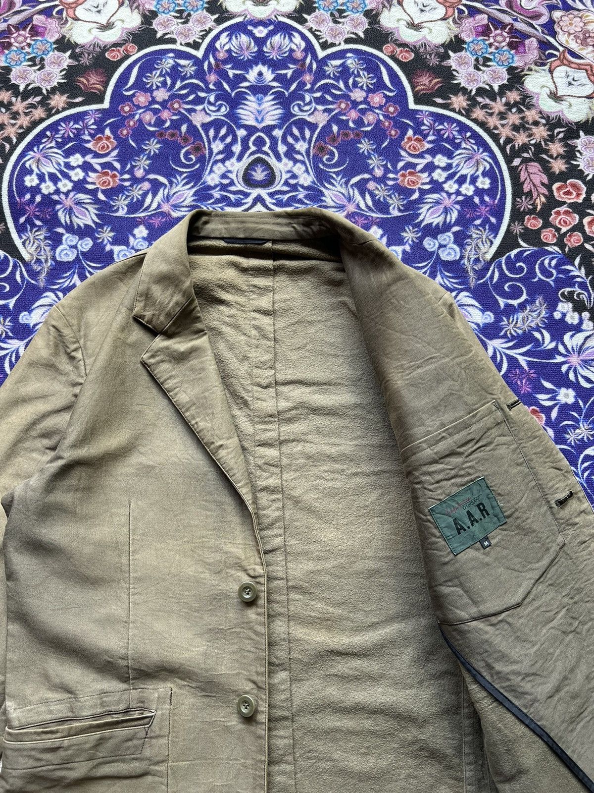 Yohji Yamamoto AAR Yohji Yamamoto Green Blazer Jacket Size US M / EU 48-50 / 2 - 2 Thumbnail