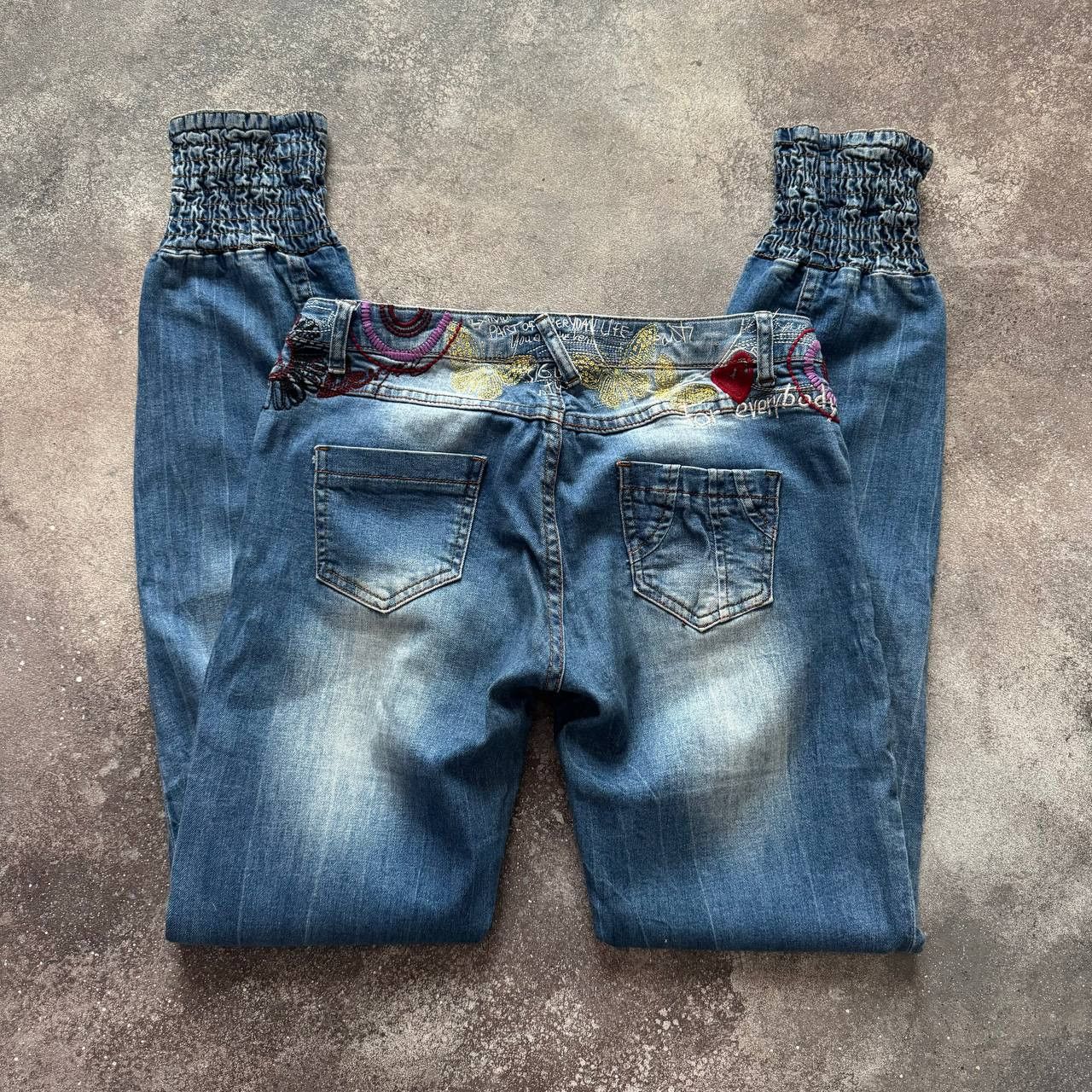 Desigual × Japanese Brand × Vintage Y2K Desigual Vintage Amazing Skinny Cuffed Jeans Size 27" / US 4 / IT 40 - 1 Thumbnail