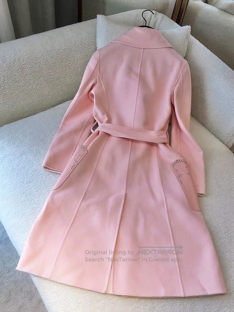 Fendi Fendi Pink wool coat double-sided wool lightweight and war Size XXS / US 00 / IT 34 - 3 Thumbnail