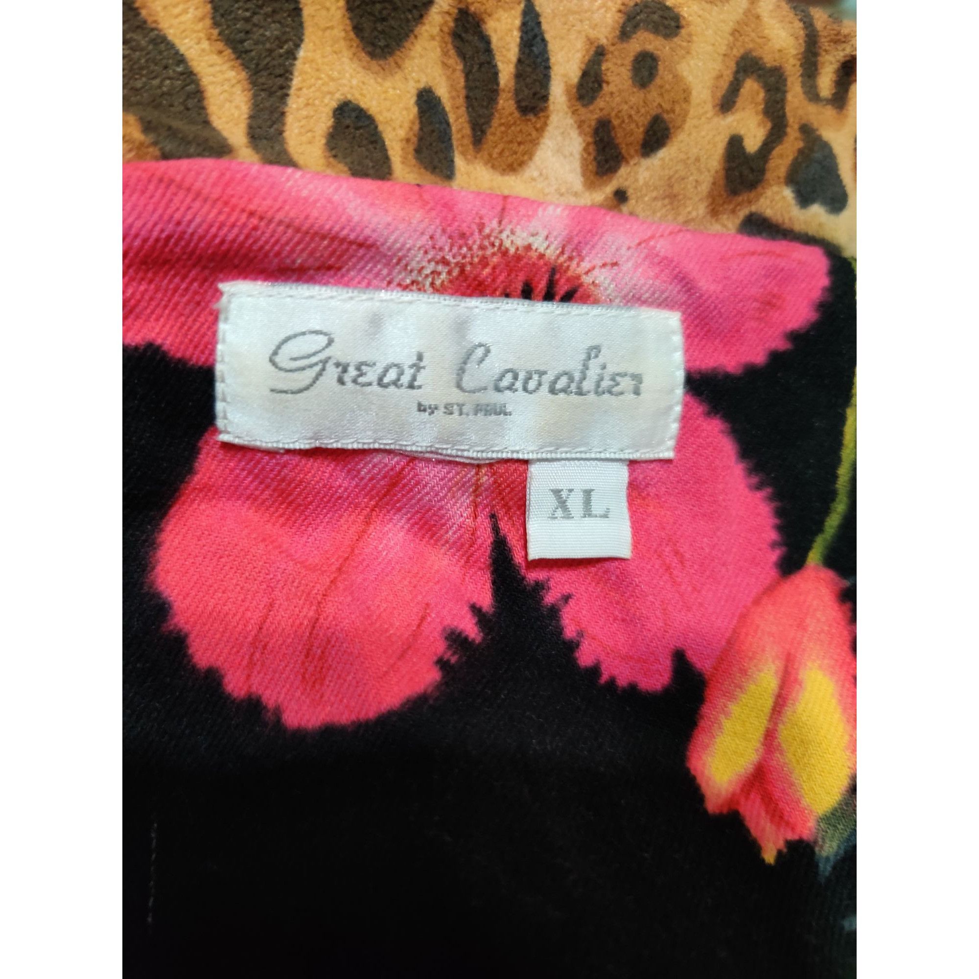 Vintage Great Cavalier XL Womens Blazer Vintage Floral Leopard Print Size XL / US 12-14 / IT 48-50 - 8 Thumbnail