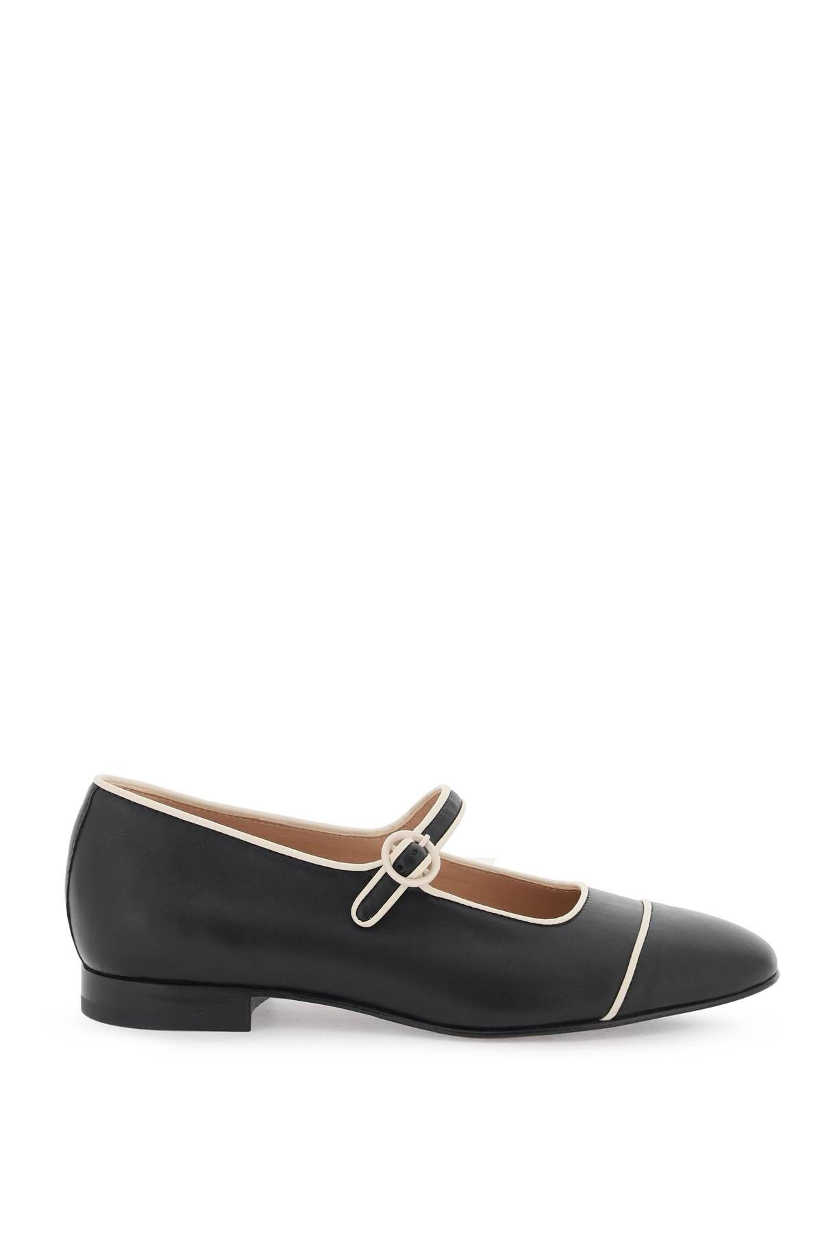 image of Carel Paris Mary Jane Coral Lipstick Shoes in Nero, Women's (Size 7)