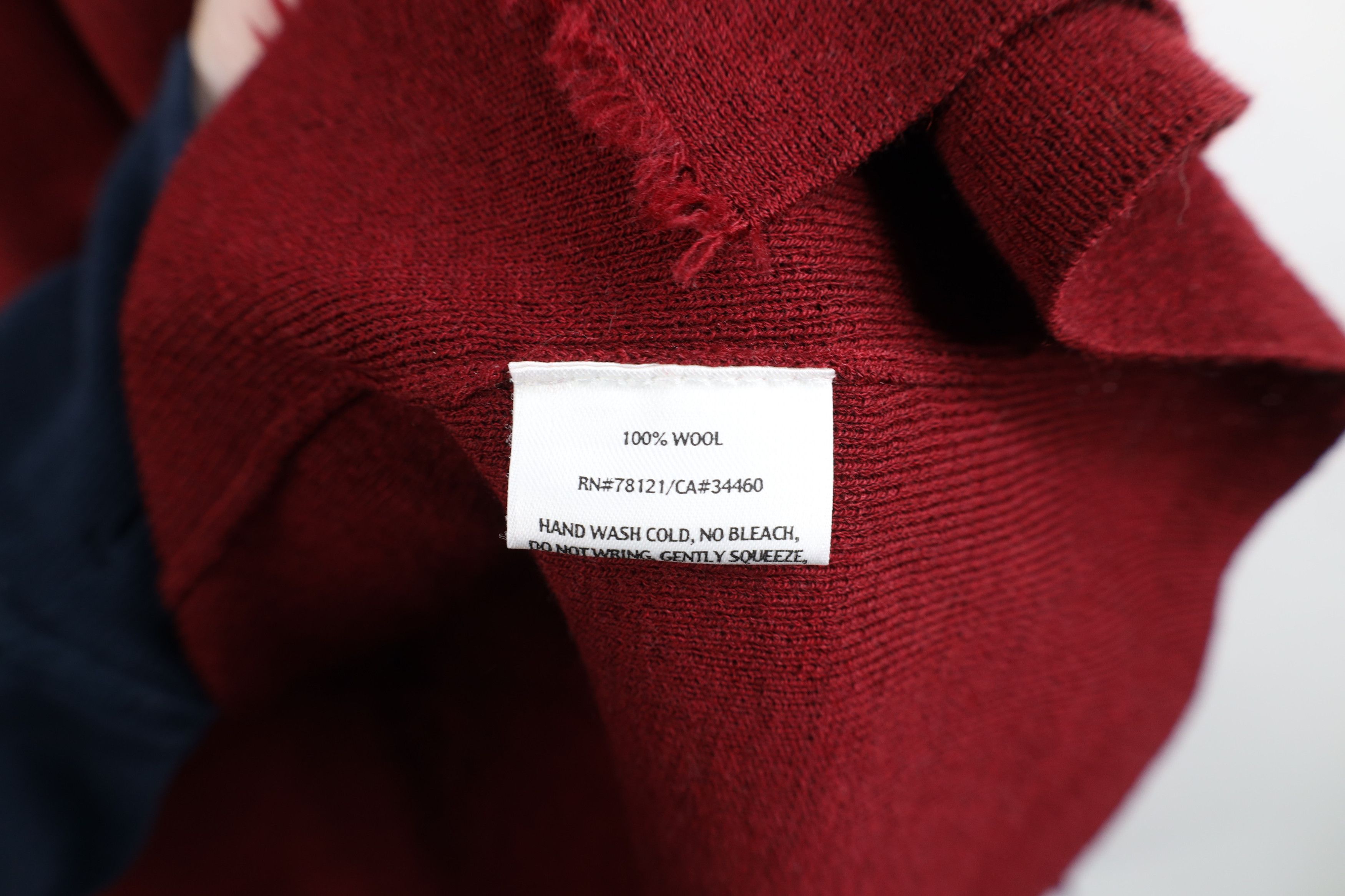 Eileen Fisher Eileen Fisher Knit Fringed Open Front Cardigan Sweater Red Size XL / US 12-14 / IT 48-50 - 8 Thumbnail