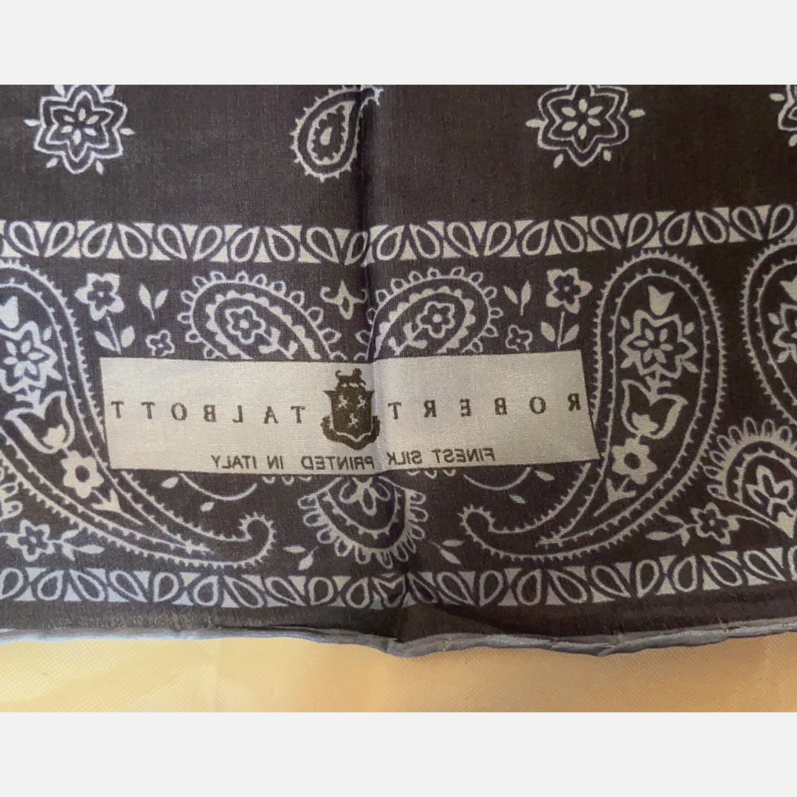 Robert Talbott ROBERT TALBOTT Fine Silk Scarf - Blue - Semi Sheer Size ONE SIZE - 2 Thumbnail