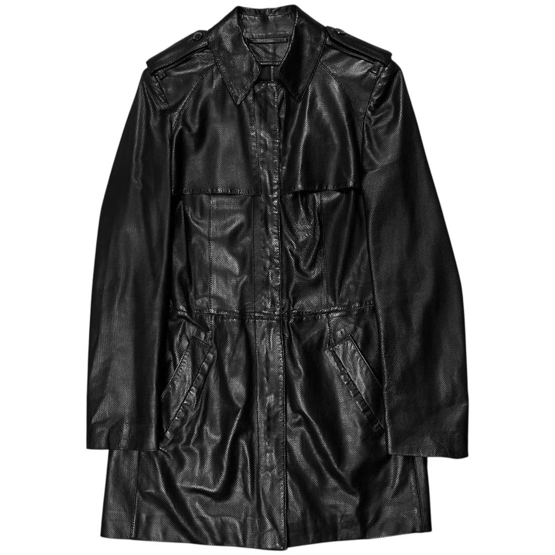 Gucci Gucci by Tom Ford Military Perforated Leather Coat - AW97 Size US XS / EU 42 / 0 - 1 Thumbnail