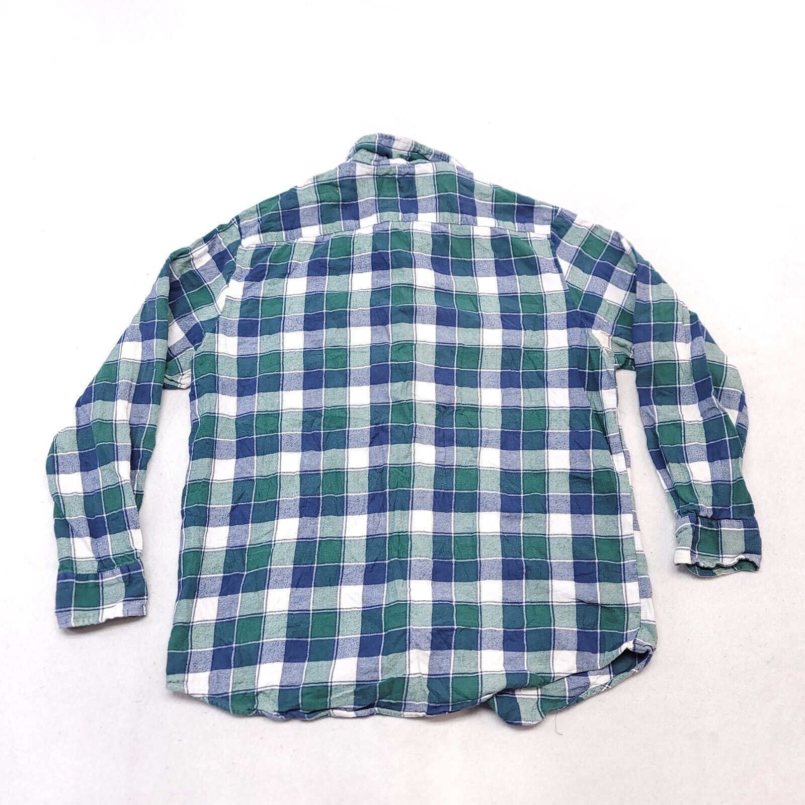 John Ashford John Ashford Gingham Flannel Shirt Mens Size L Blue Green Size US L / EU 52-54 / 3 - 10 Thumbnail