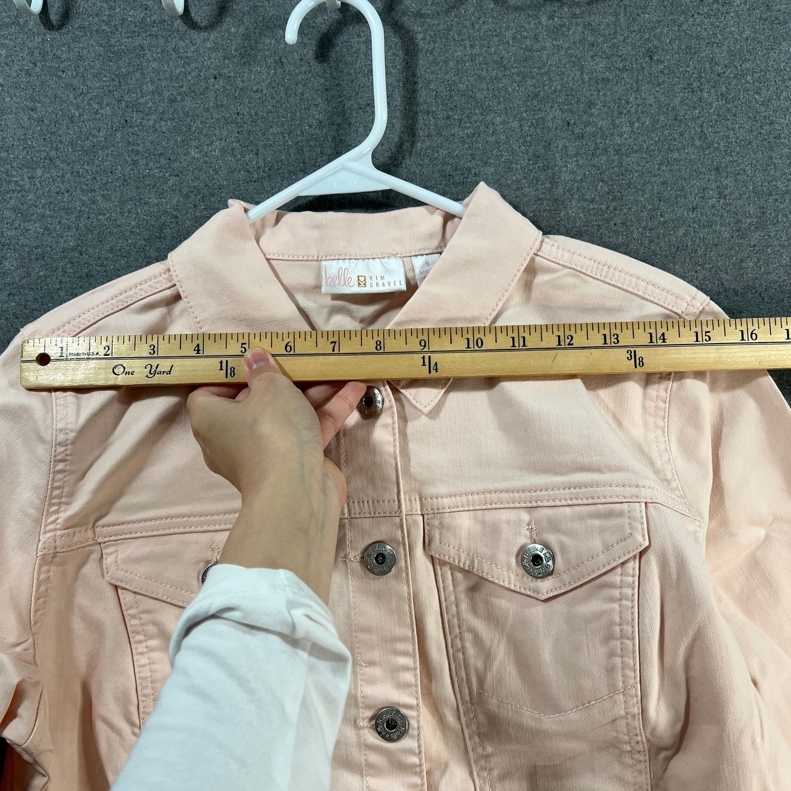 Other Belle by Kim Gravel Classic Jean Jacket Pale Size S / US 4 / IT 40 - 4 Thumbnail