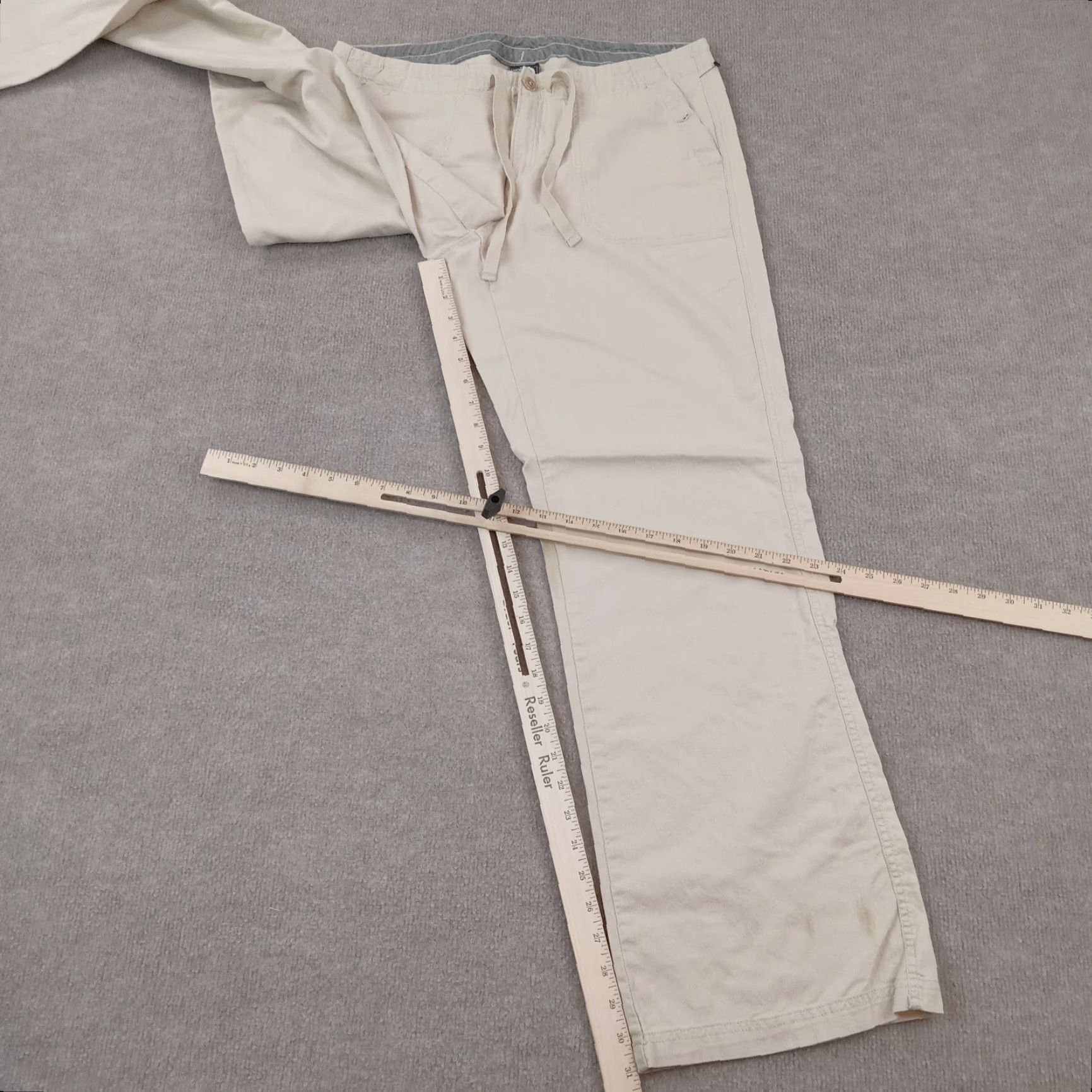 The North Face The North Face Womens Hiking Pants 12 Beige Khaki Drawstring Pockets Size 34" / US 12 / IT 48 - 2 Thumbnail