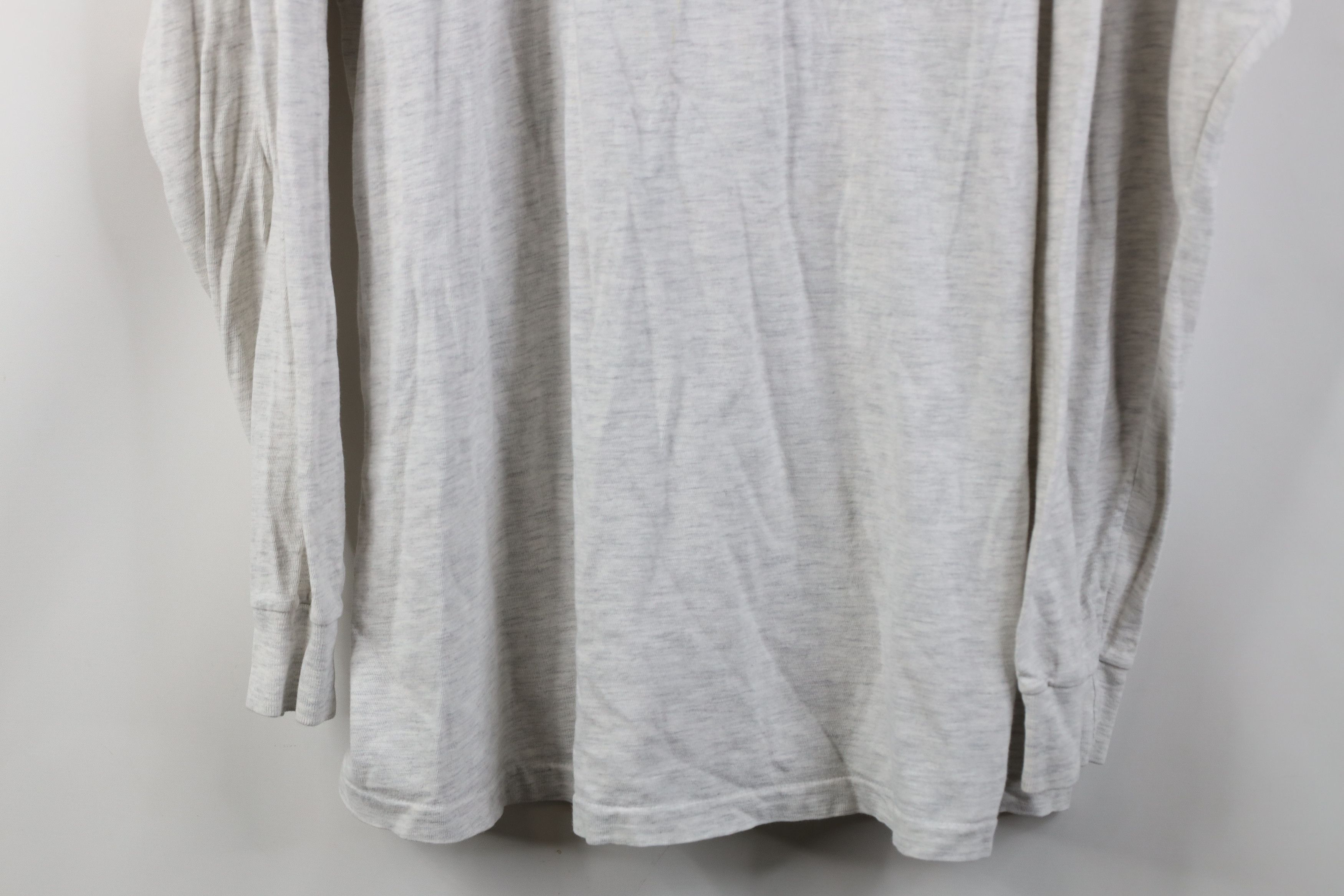 Vintage Vintage 90s Streetwear Long Sleeve T-Shirt Heather Gray USA Size US XL / EU 56 / 4 - 3 Thumbnail