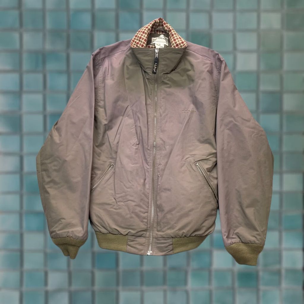 Vintage VINTAGE L.L. Bean Jacket Mens M Parka Nylon Gray Purple Zip Full Zip Pockets Stand-Up Collar Short Coat Size US M / EU 48-50 / 2 - 1 Thumbnail