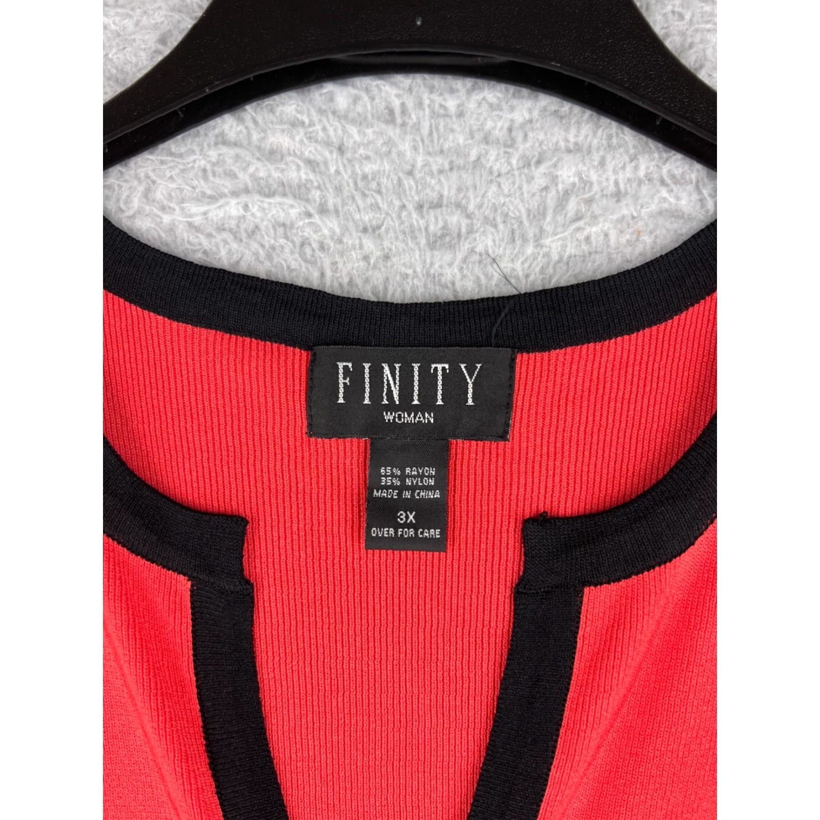 Vintage Finity Blouse Womens 3X Orange Solid Rayon Bow Sweetheart Casual All Seasons Size XXL / US 16-18 / IT 52-54 - 7 Thumbnail