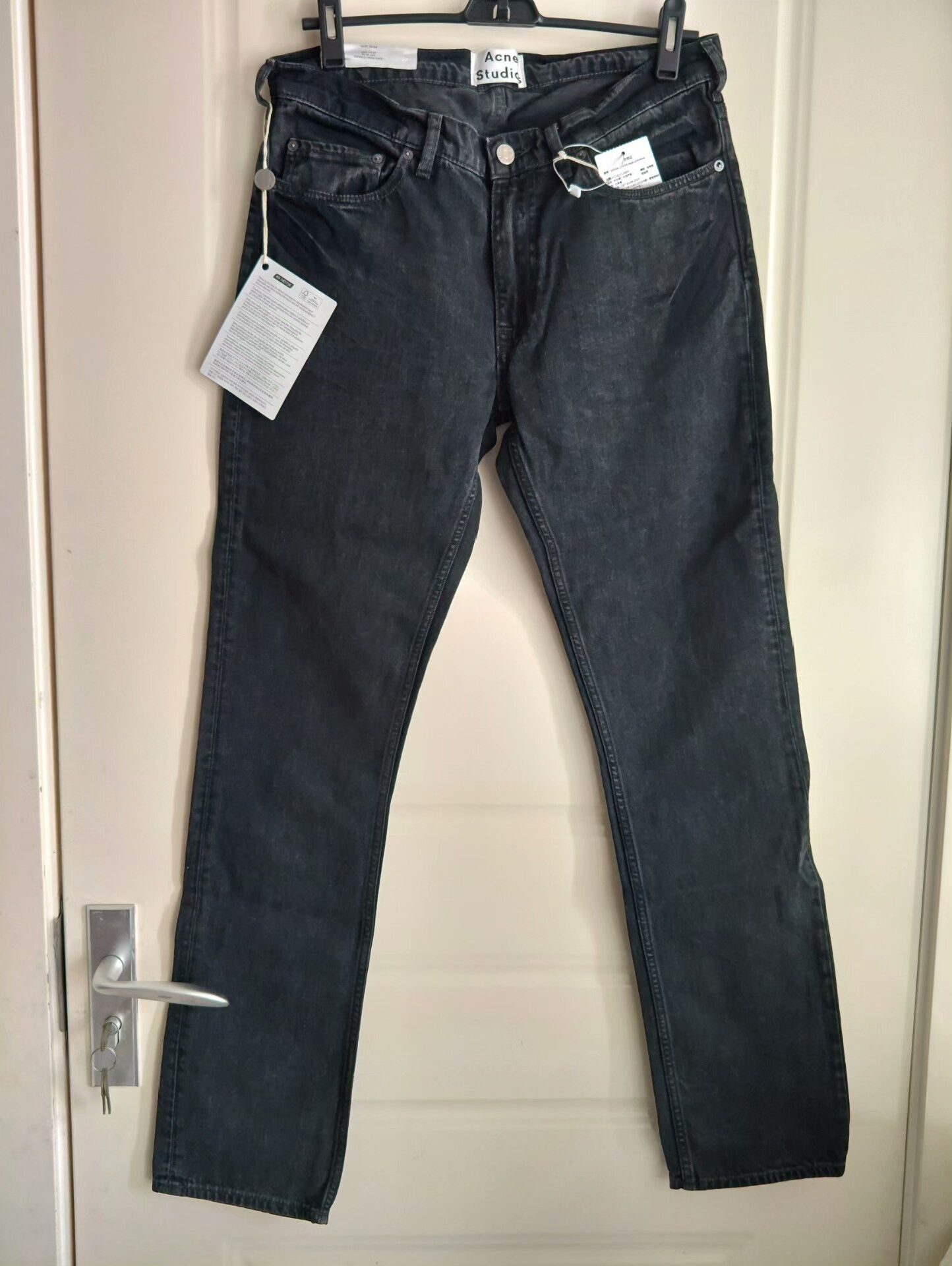 Acne Studios Acne Studios Men's Black Slim Jeans 32/32 Size US 32 / EU 48 - 1 Thumbnail