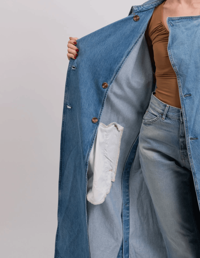 Acne Studios ACNE STUDIOS Oversized Denim Long Trench Coat Size XS / US 0-2 / IT 36-38 - 5 Thumbnail