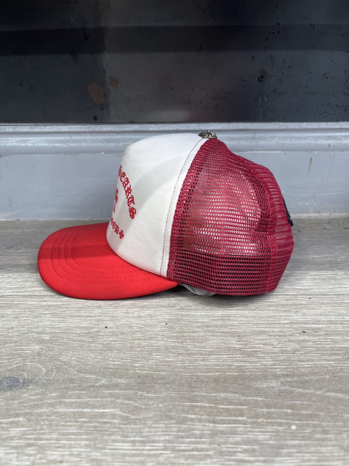 Chrome Hearts Chrome Hearts King Taco Cross Trucker Hat Red&White Size ONE SIZE - 2 Thumbnail
