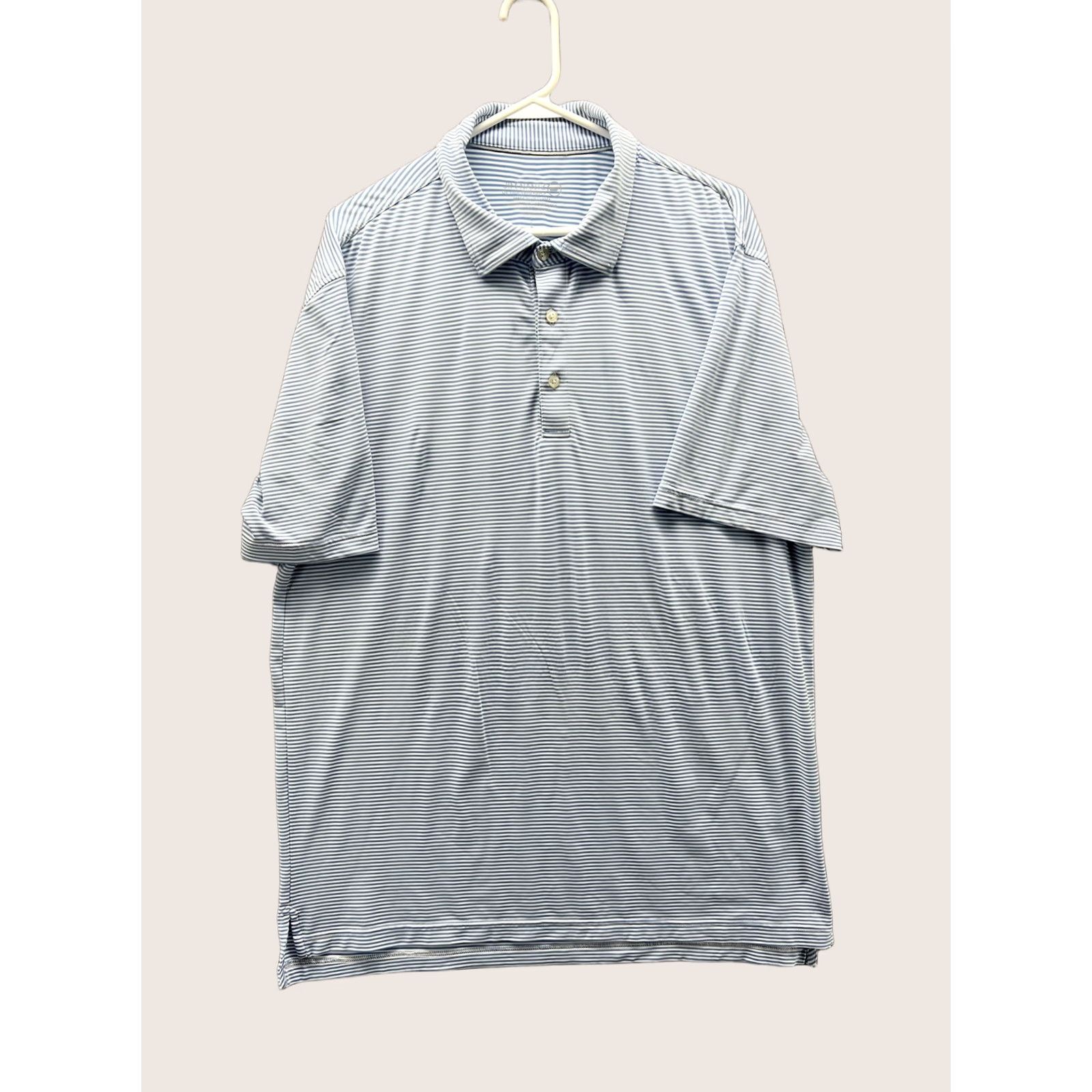Vineyard Vines Vineyard Vines Jim Nantz Polo Shirt Mens 2XL Blue Stripe Golf Performance Shirt Size US XXL / EU 58 / 5 - 1 Thumbnail