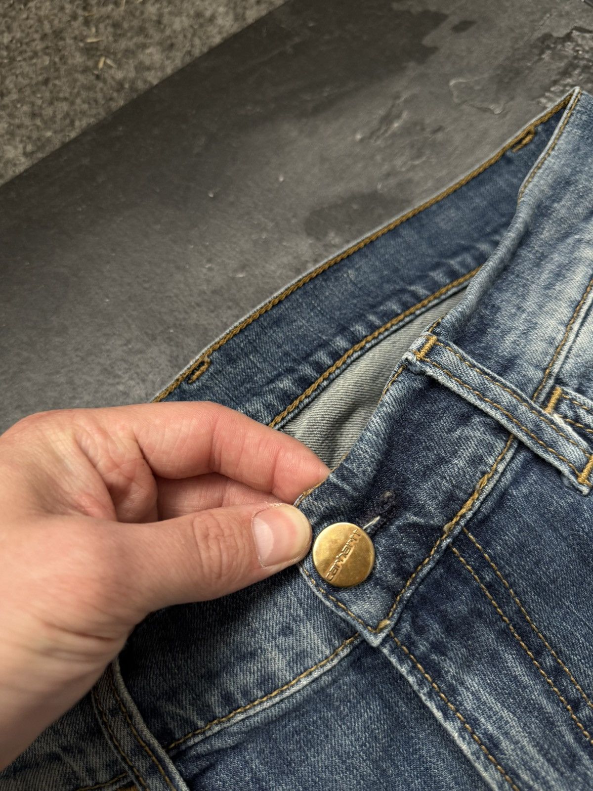 Carhartt × Vintage Rare blue denim carhartt skinny jeans Size US 30 / EU 46 - 6 Thumbnail
