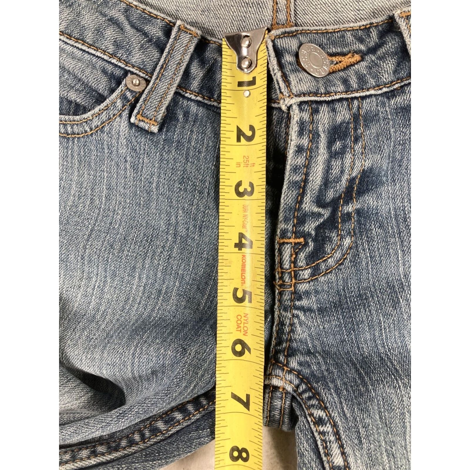 Guess GUESS Jeans Womens Skinny Jeans 24 Blue Sierra Stretch Medium Wash 5-Pocket Solid Denim Distressed Cotton Spandex Slim Juniors Women Mens?? Size 42" / US 20 - 4 Thumbnail