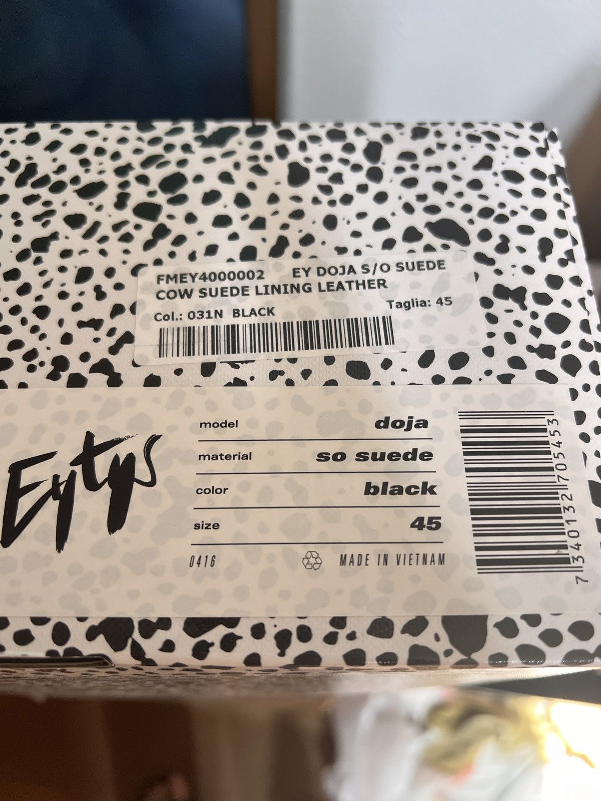 Eytys SO suede doja black 45 sneakers Size US 12 / EU 45 - 2 Thumbnail