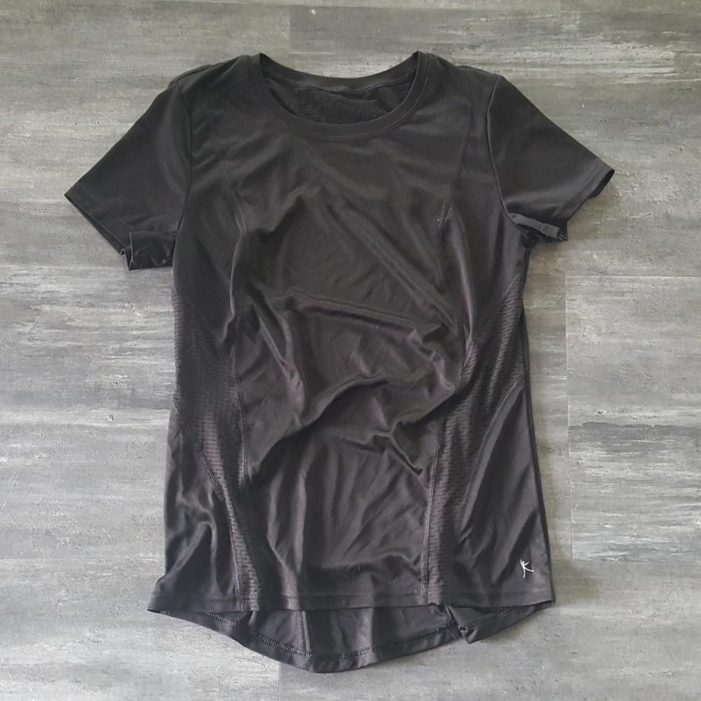 Designer Black Danskin Dri Fit Short Sleeve Size S / US 4 / IT 40 - 1 Thumbnail