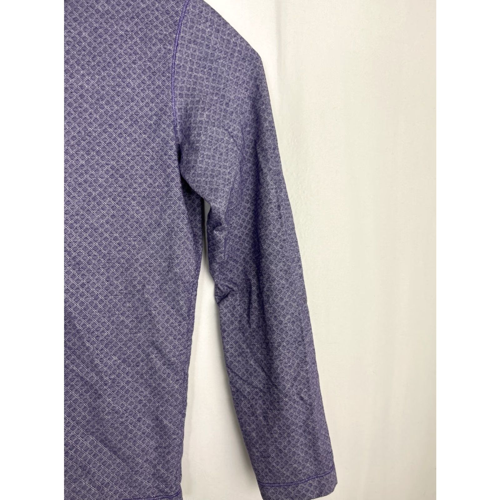 Robert Graham Robert Graham Mens Polo Long Sleeve Shirt Classic Fit Geometric Purple M Size US M / EU 48-50 / 2 - 4 Thumbnail