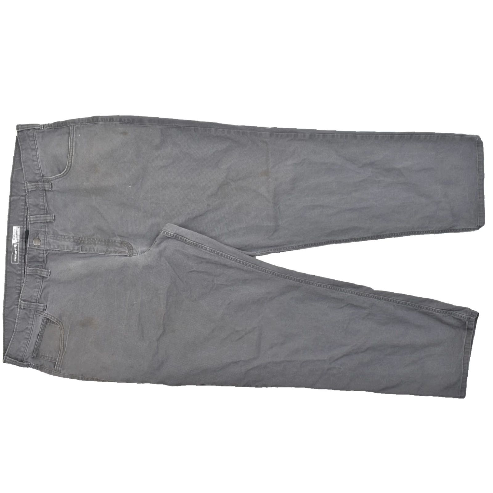 Carhartt Carhartt Men's Rugged Flex Relaxed Fit Gray Canvas Work Pants 44x32 Gray Pants Carhartt Mens Casual Workwear 5-Pocket Carhartt Logo Men Mens Size US 44 / EU 60 - 2 Thumbnail