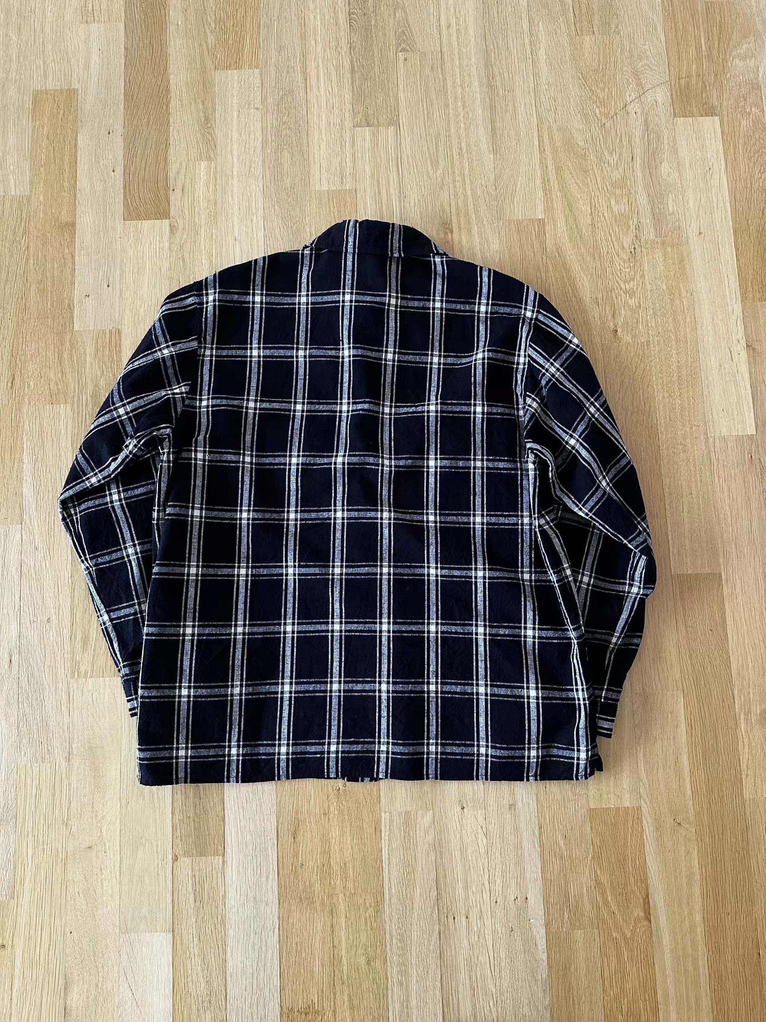 blurhms Silk/Cotton Nep Plaid Military Shirt Size US L / EU 52-54 / 3 - 5 Thumbnail