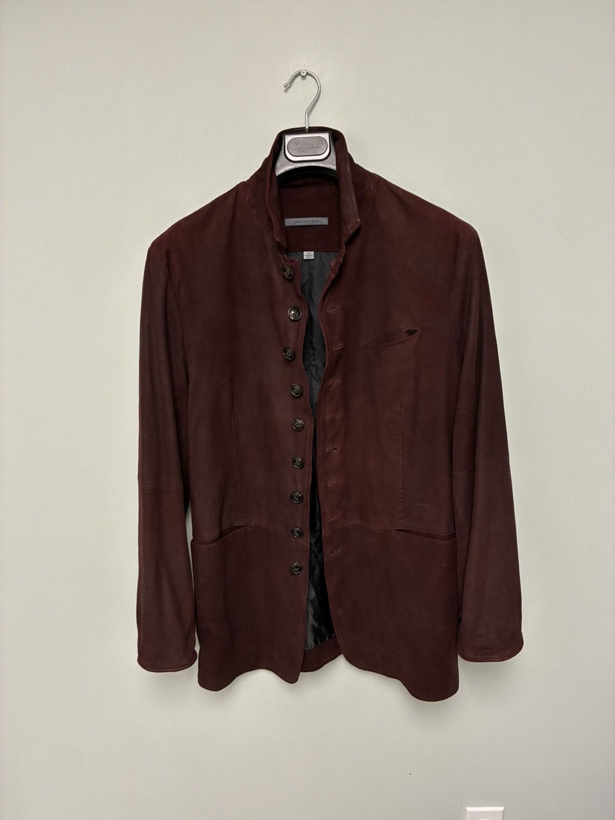 John Varvatos Woodward Multibutton Suede Jacket EU 50 USA 40 Size US M / EU 48-50 / 2 - 10 Thumbnail