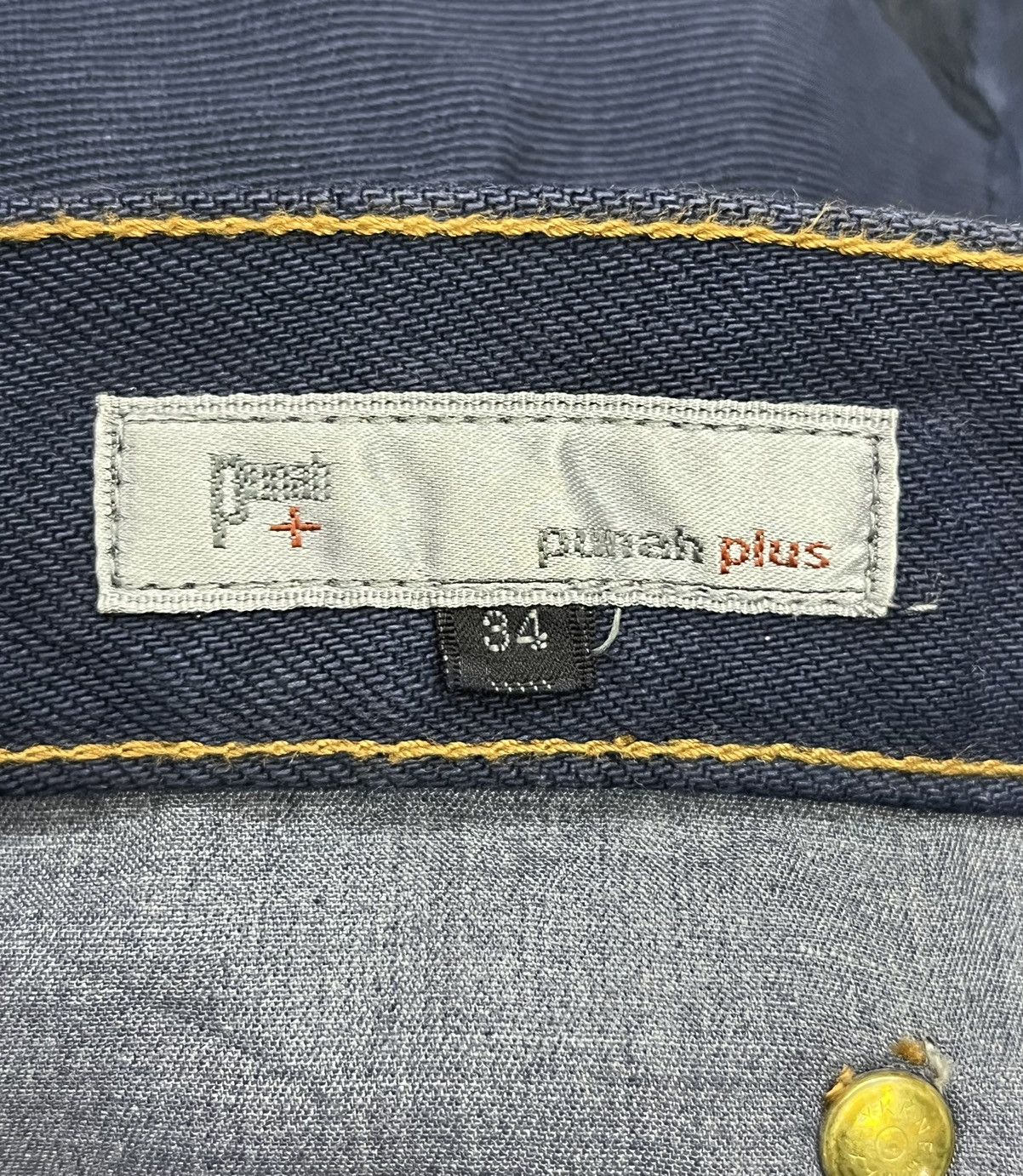 Japanese Brand 🔥FYE🔥PUNAH Frayed Patcwork Dark Blue Denim Made In Japan Size US 32 / EU 48 - 15 Thumbnail