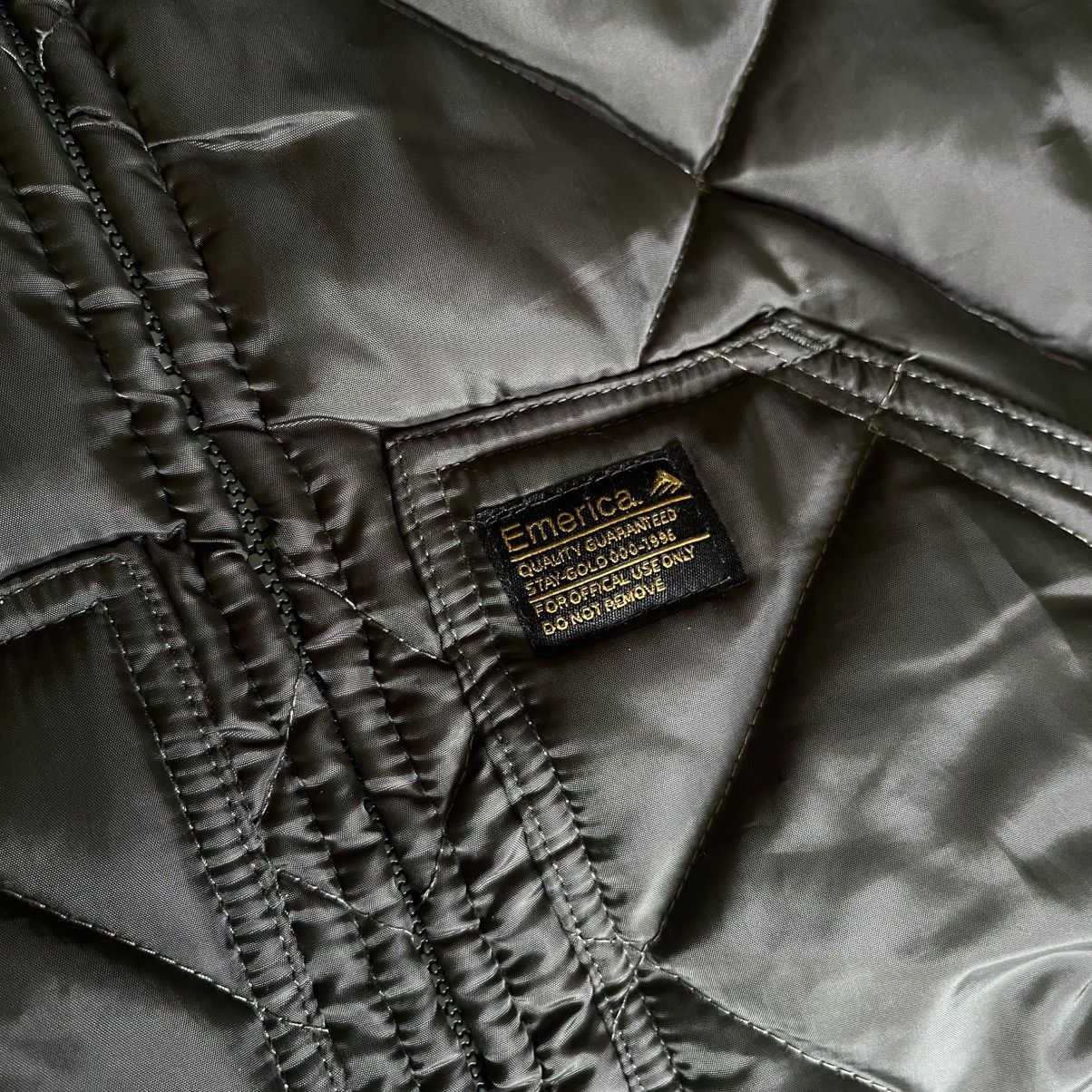 Emerica Vintage 2000s Emerica Skateboards Quilted Flight Zip Jacket Size US L / EU 52-54 / 3 - 4 Thumbnail