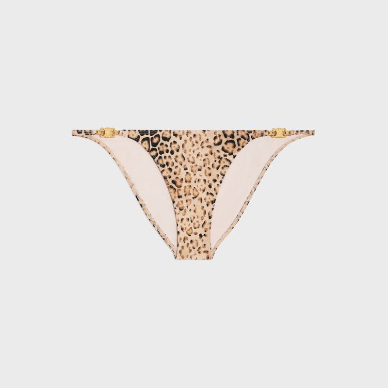 Celine o1w1db10526 2Z6952 Size:34/ Triomphe Swimsuit in Beige/Black Size ONE SIZE - 1 Thumbnail