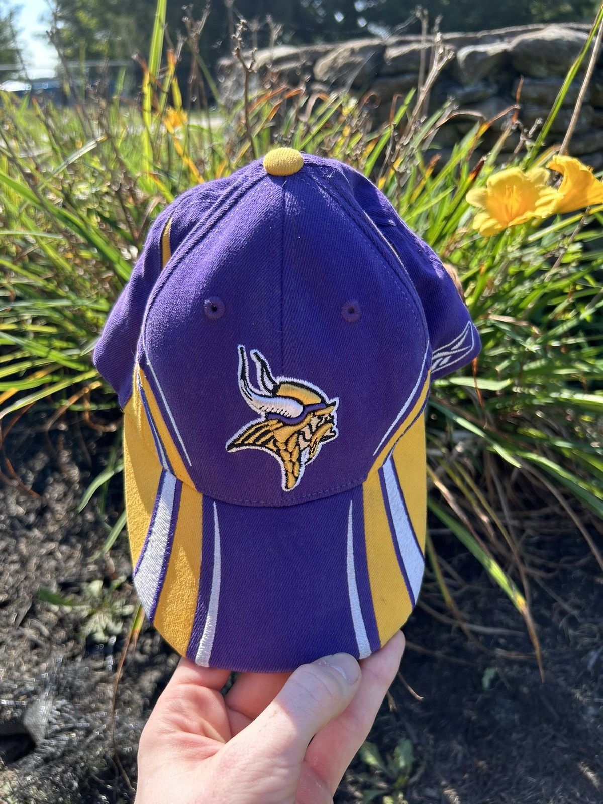 NFL × Reebok × Vintage 90s Reebok Vikings Hat Size ONE SIZE - 3 Thumbnail