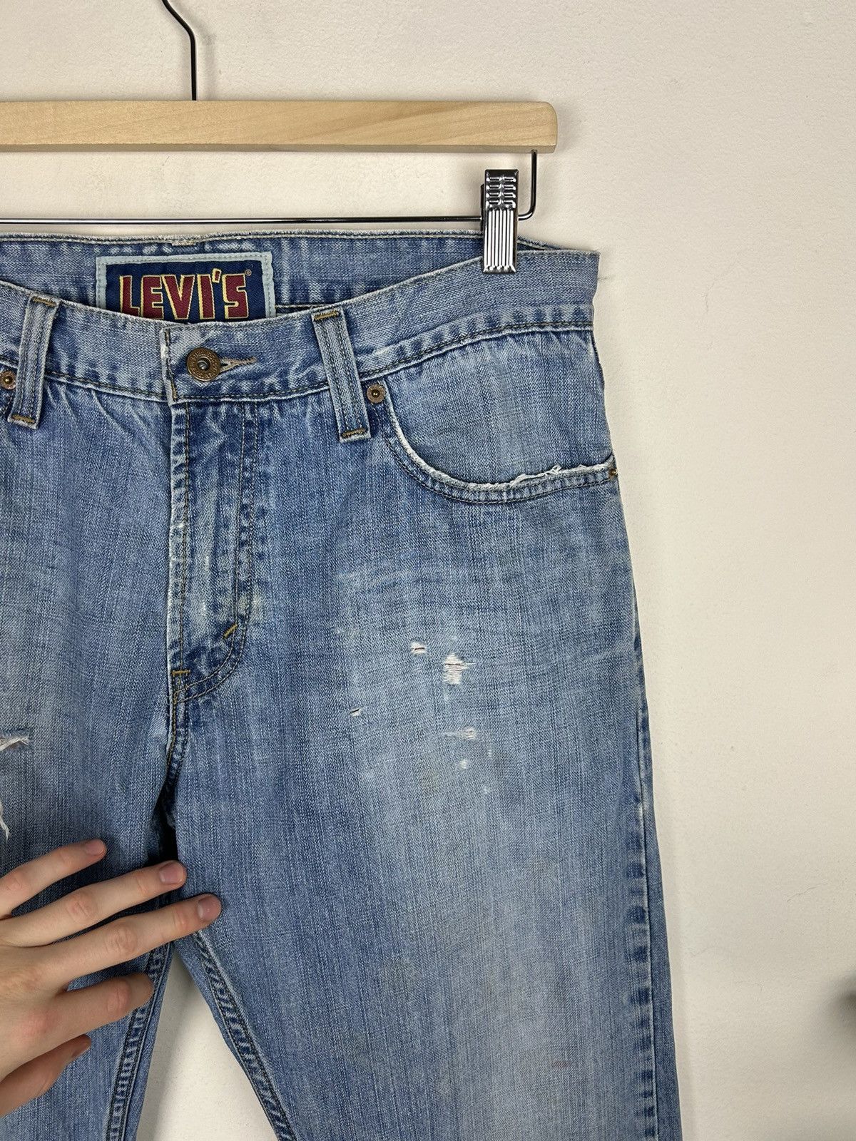 Levi's Vintage Clothing × Vintage Vintage 00s Levi’s 527 Boocut Flare Jeans Size US 34 / EU 50 - 9 Thumbnail