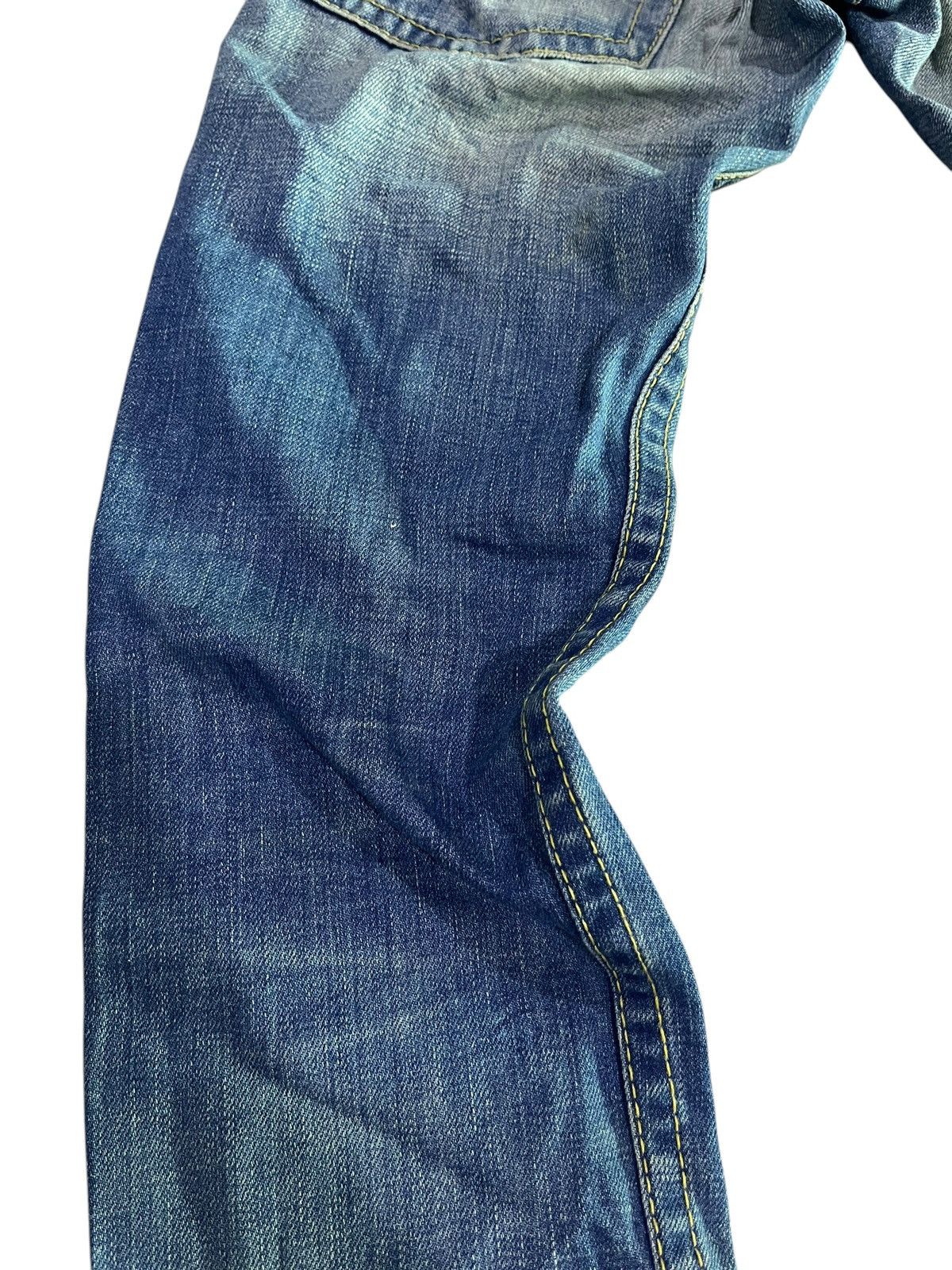 If Six Was Nine × Japanese Brand 🇯🇵 FLARE Y2K RODEO CROWNS DISTRESSED DENIM Size 31" - 8 Thumbnail