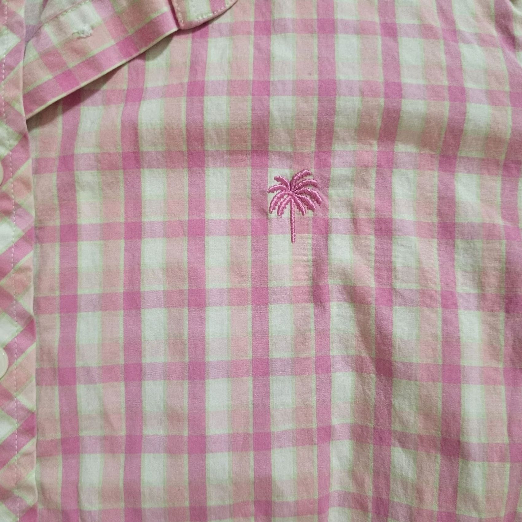 Lilly Pulitzer Lilly Pulitzer Top Womens 6 Pink Plaid Long Sleeve Button Classic Career Shirt Size M / US 6-8 / IT 42-44 - 4 Thumbnail