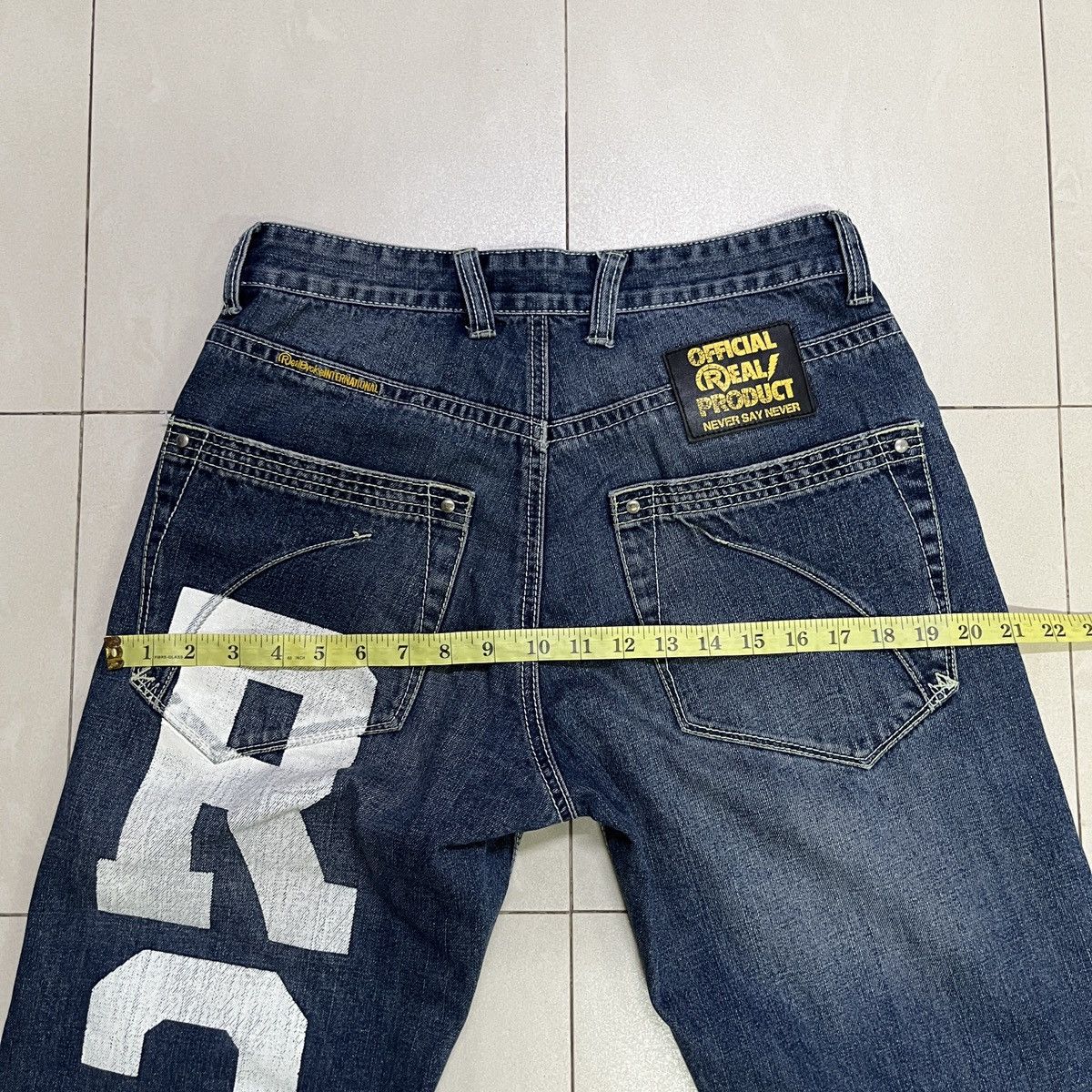 If Six Was Nine × Japanese Brand × PPFM Real B Voice Baggy Printed Jeans Size US 31 - 12 Thumbnail