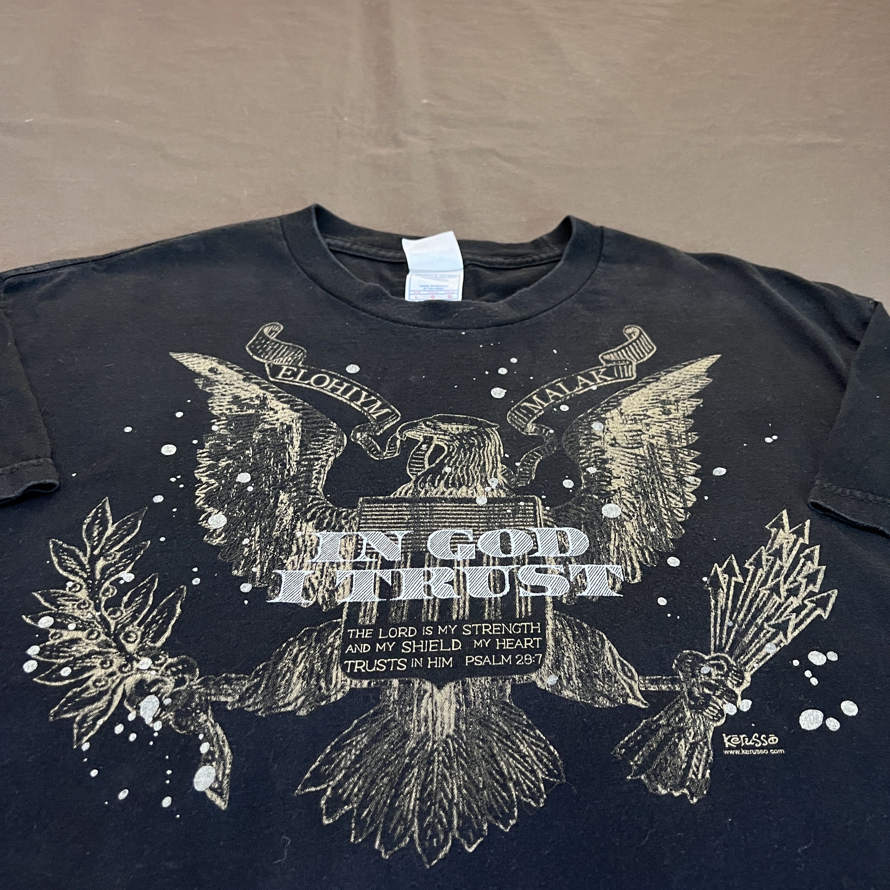 Vintage Vintage Y2K In God I Trust Jesus Holy Bible Tee Size US L / EU 52-54 / 3 - 1 Thumbnail