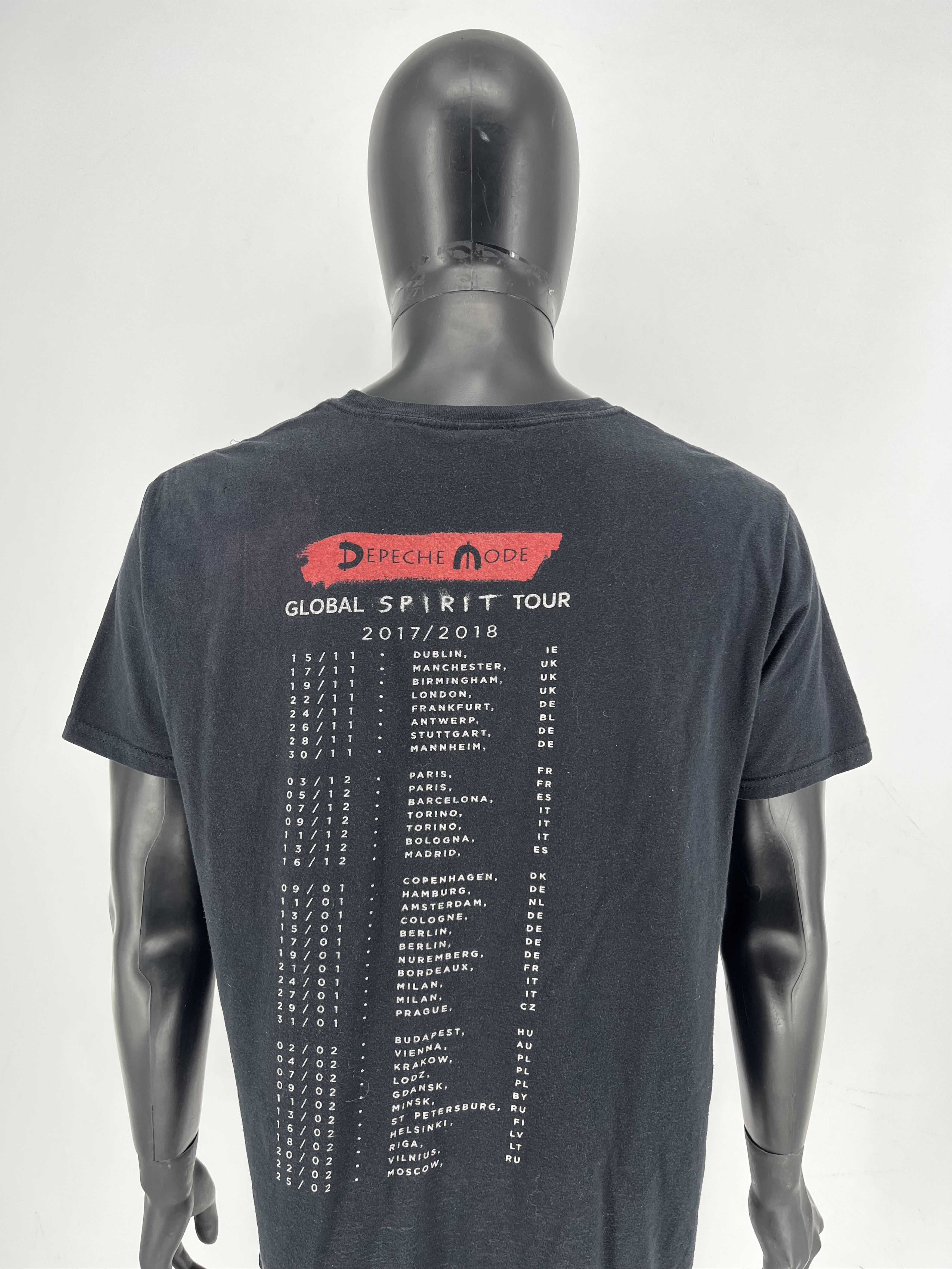 Band Tees Depeche Mode Global “Spirit” Tour 2018 T-Shirt Size US M / EU 48-50 / 2 - 9 Thumbnail