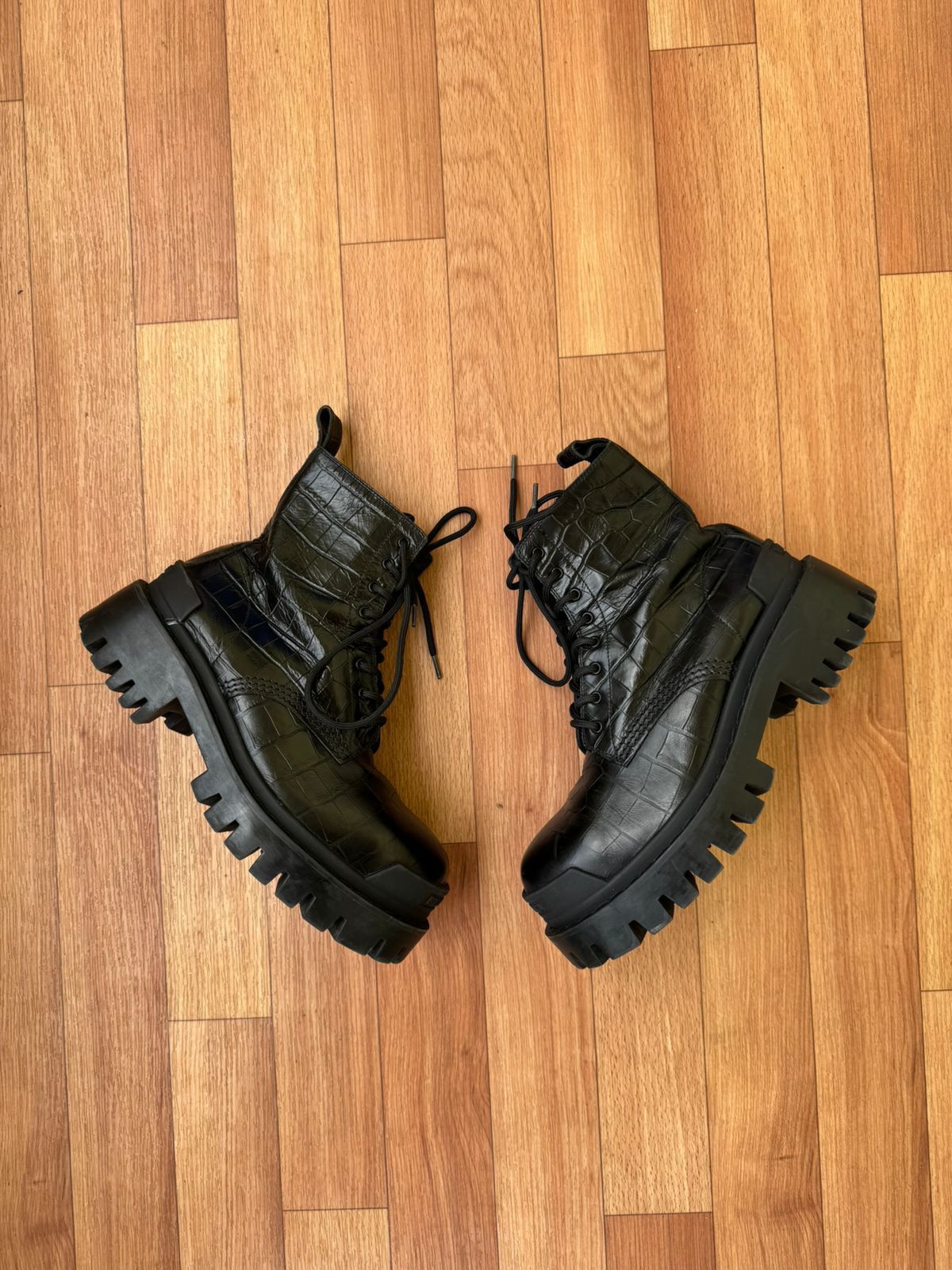 Balenciaga 🐊 BALENCIAGA STRIKE CROC BOOTS Size US 6 / IT 36 - 2 Thumbnail