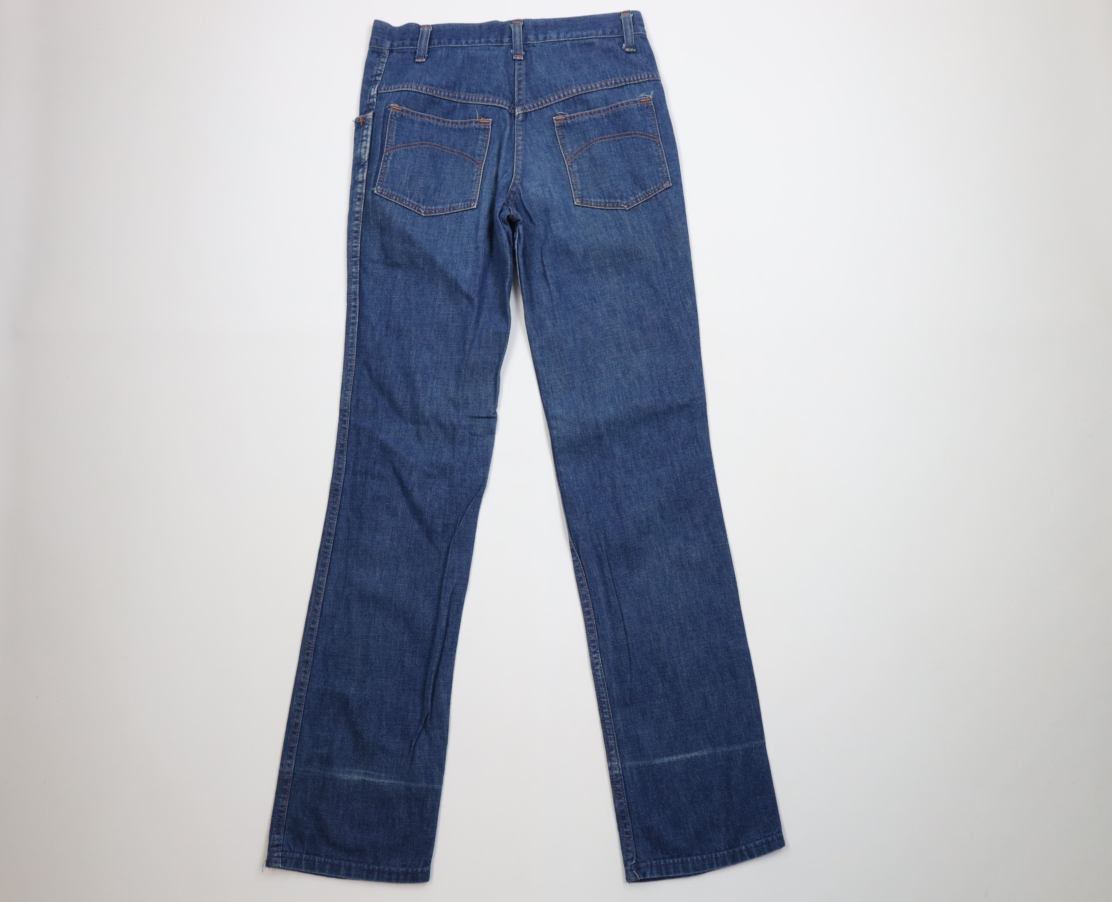 Vintage Vintage 70s Streetwear Straight Leg Denim Jeans Blue USA Size 28" / US 6 / IT 42 - 10 Thumbnail