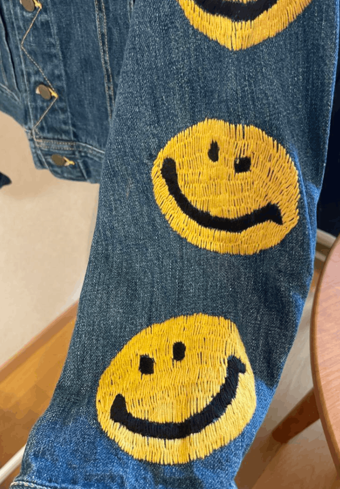 Kapital Denim Westerner Smiley Logo Denim Jacket Size US S / EU 44-46 / 1 - 4 Thumbnail