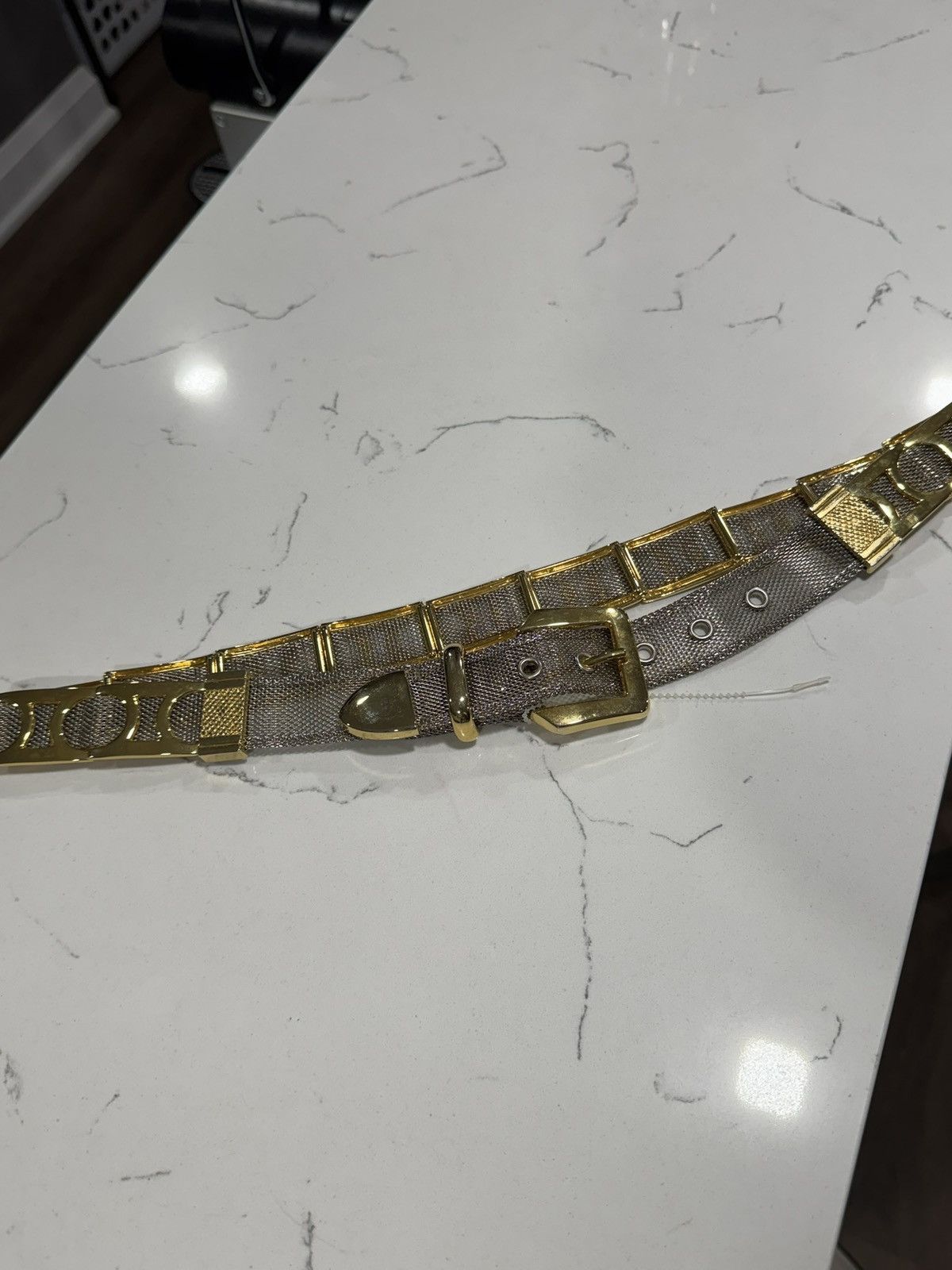 Vintage Vintage Gold/Silver Mesh Statement Belt Size ONE SIZE - 4 Thumbnail